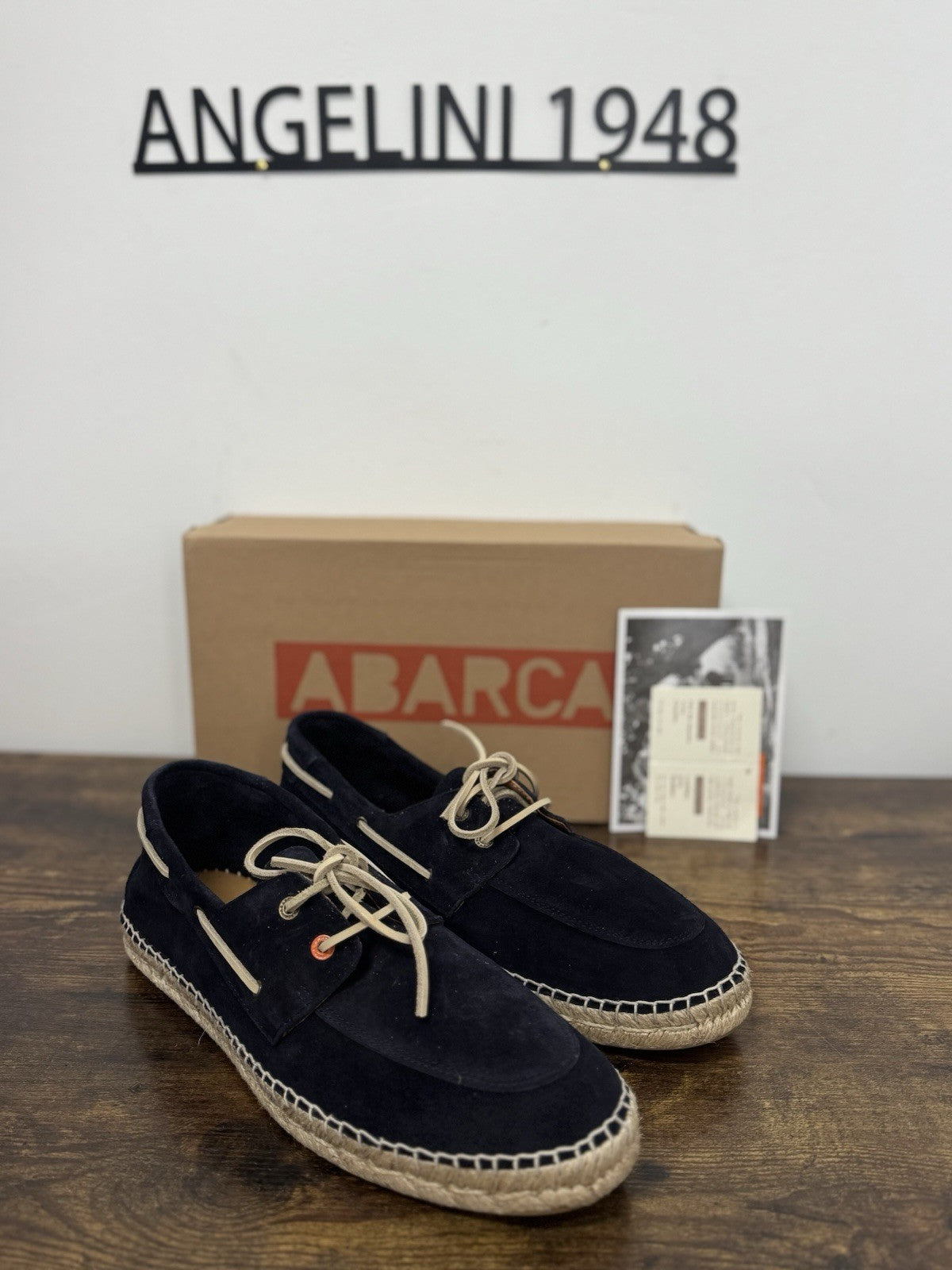 Abarca Espadrilles Suede Blu Mocassino Casual Uomo 40