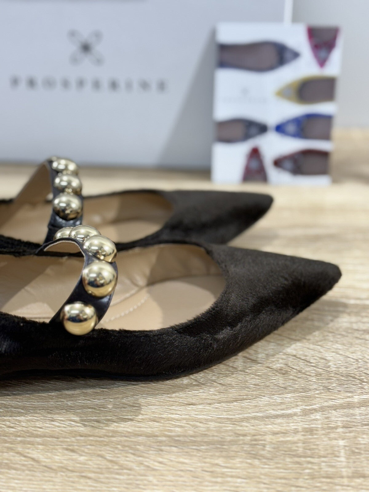 Prosperine Ballerina donna in Eco Fur Castoro luxury made in italy 37