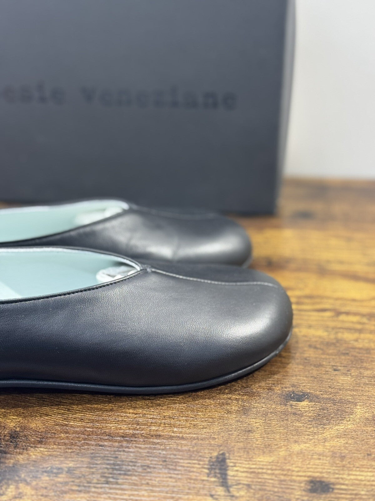 Poesie Veneziane Ballerina Donna Pelle Nera Soft Casual 39