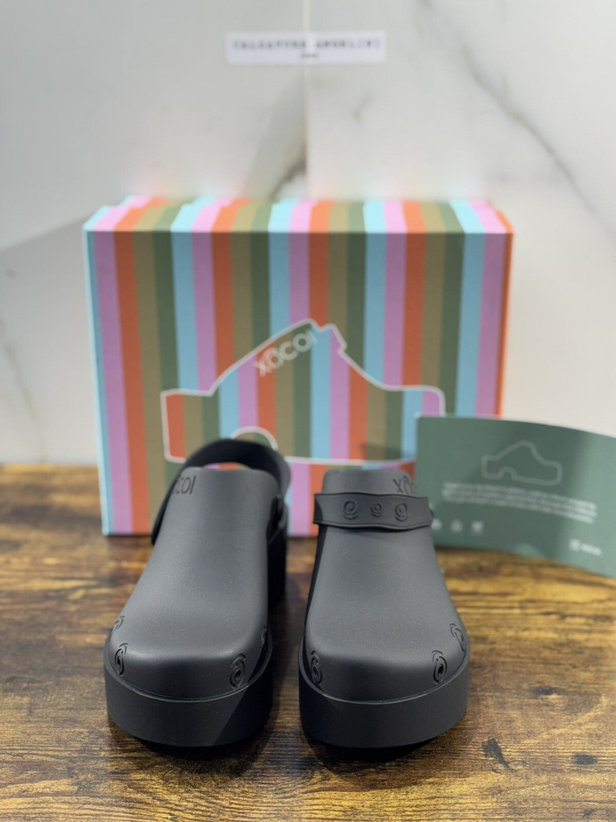 Xocoi Zoccolo Donna In Gomma Casual Clogs Nero Woman 36
