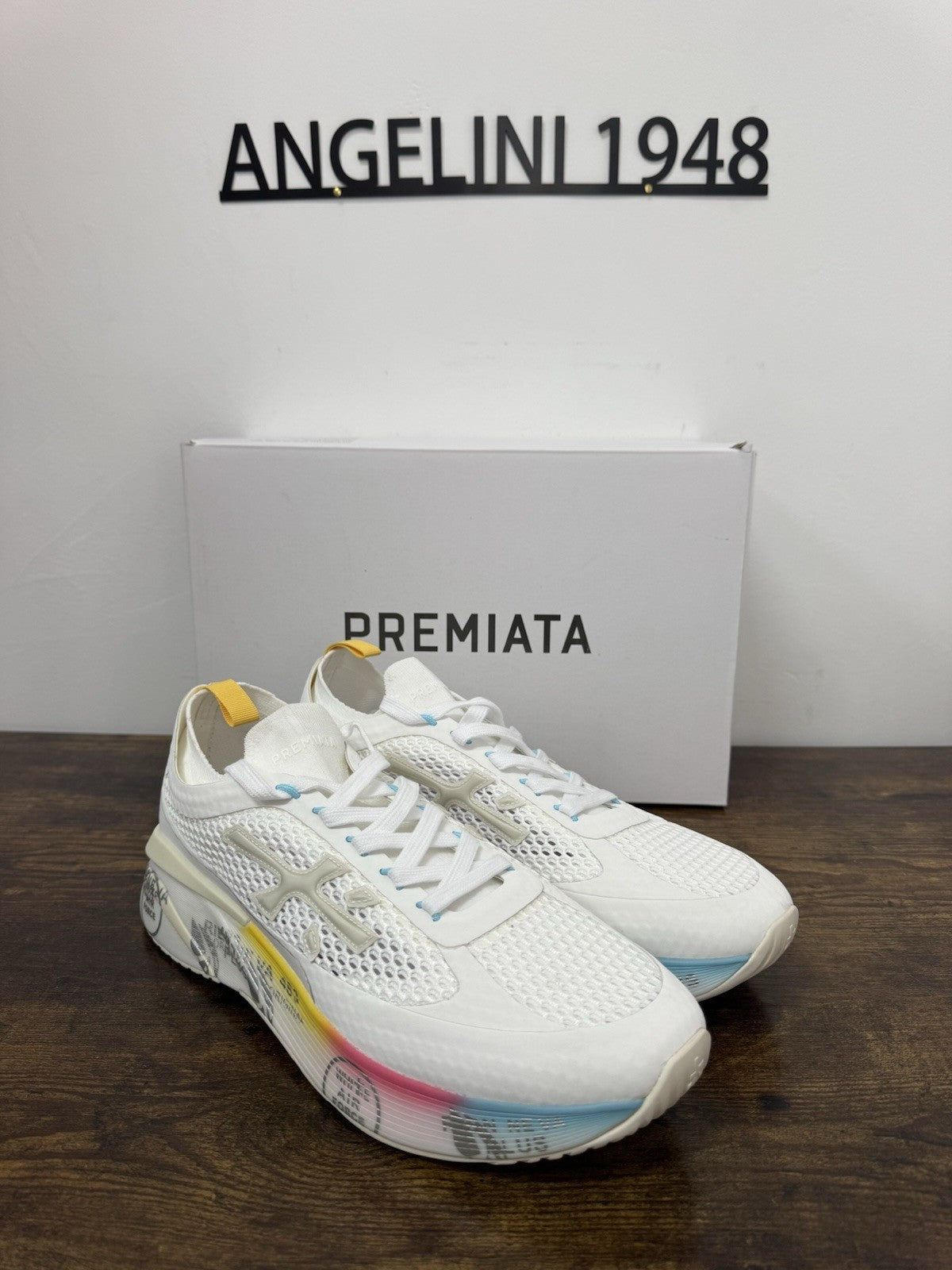 Premiata Moerun 0.1 Sneaker Knit Bianco Casual Premiata Uomo 44
