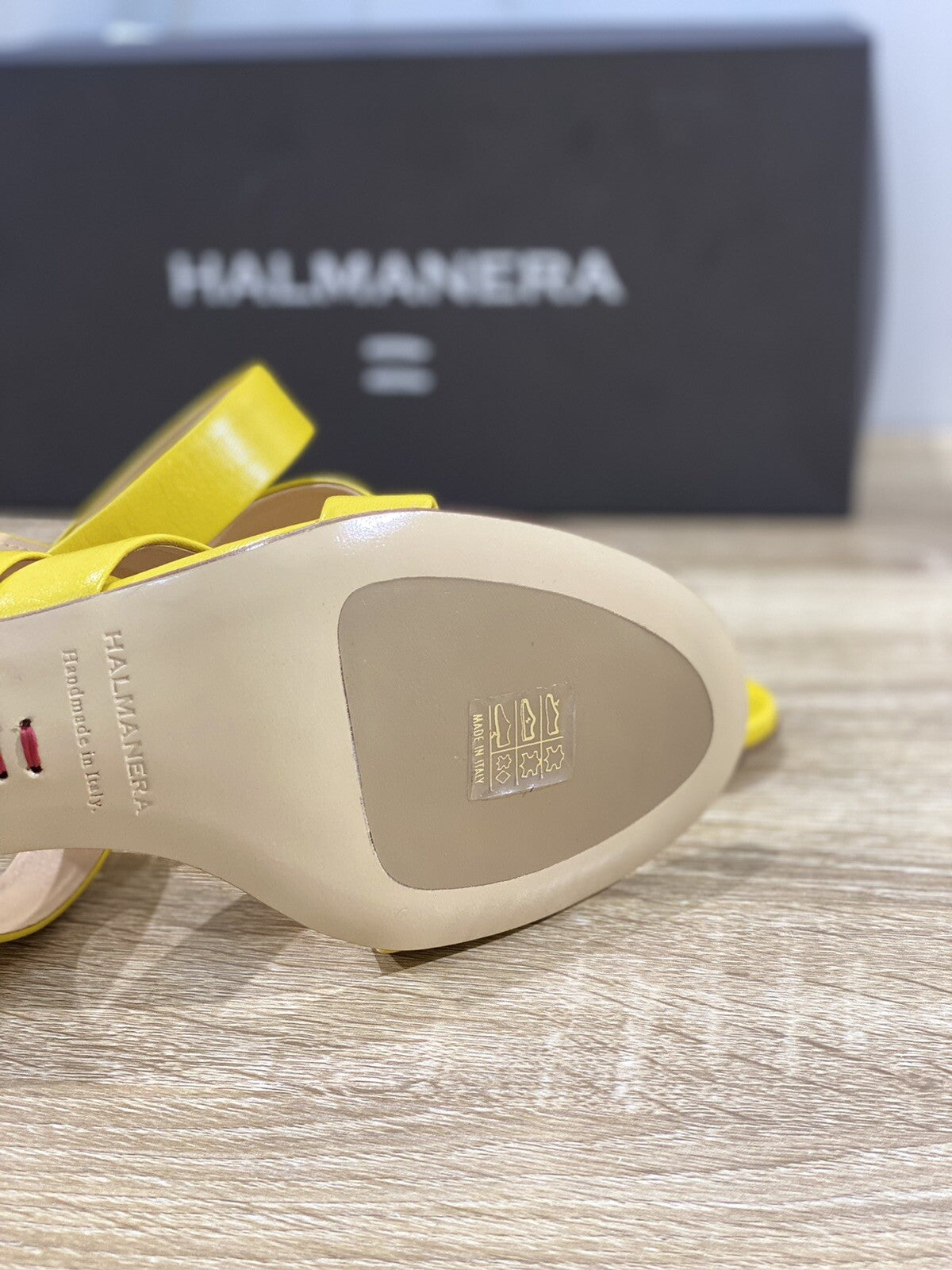 Halmanera Sandalo donna in pelle Giallo Zara 02 luxury sandal 40