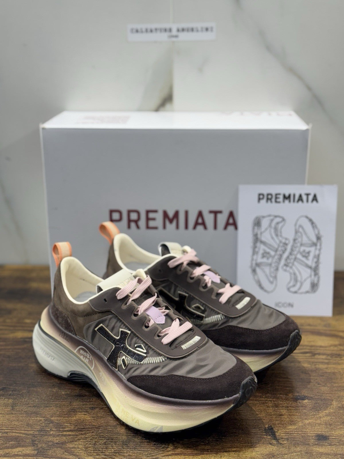 Premiata Sneaker Hill Marrone Casual Premiata Scarpa Donna 36