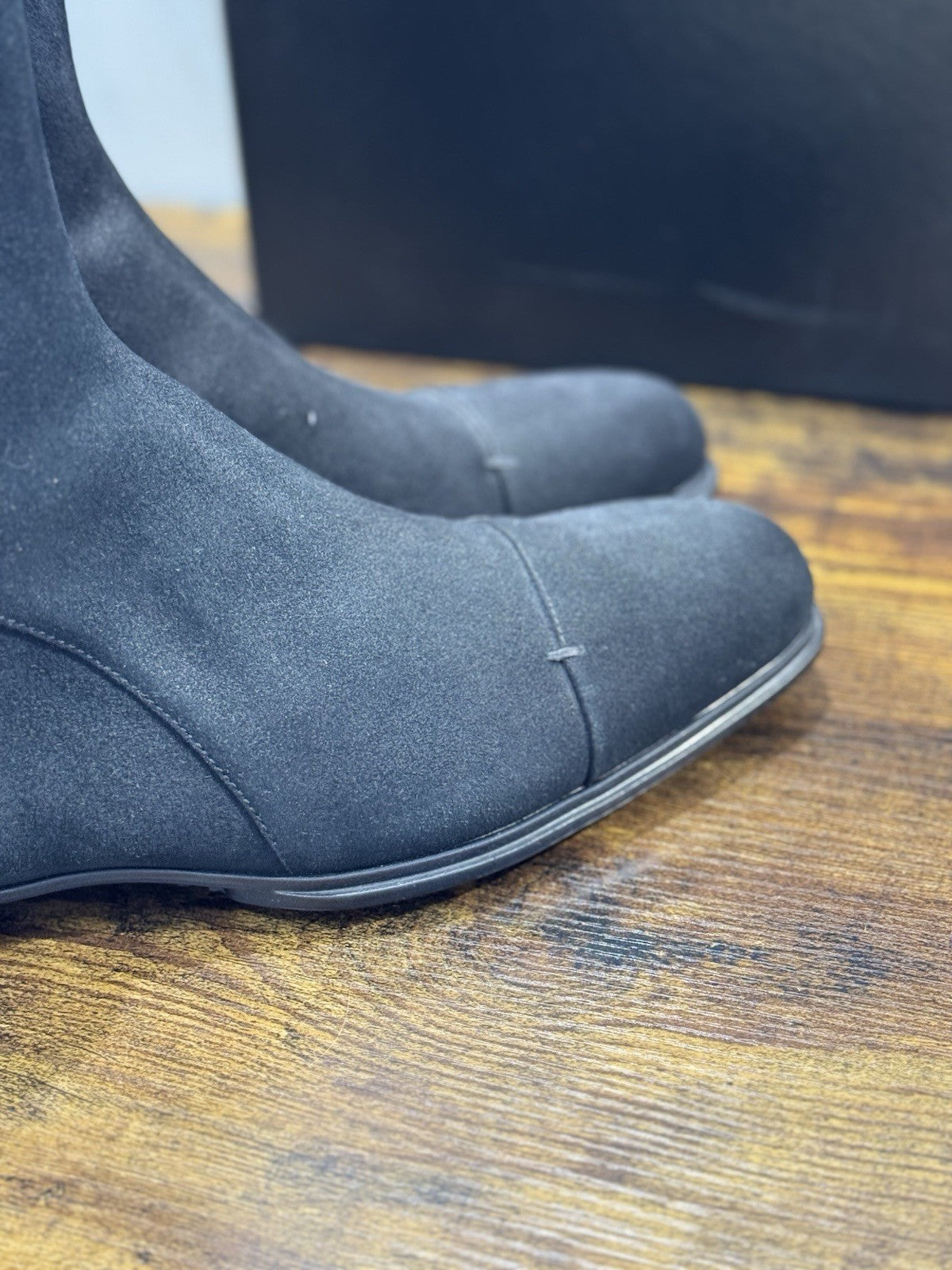 Cesare Paciotti Chelsea Boot Suede Nero Luxury Uomo 42