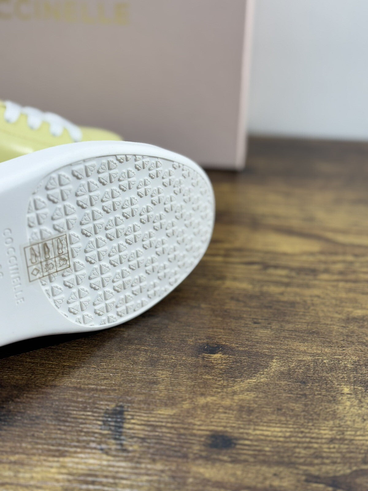 Coccinelle Sneaker Donna Pelle Lime Luxury Coccinelle Woman Casual 39