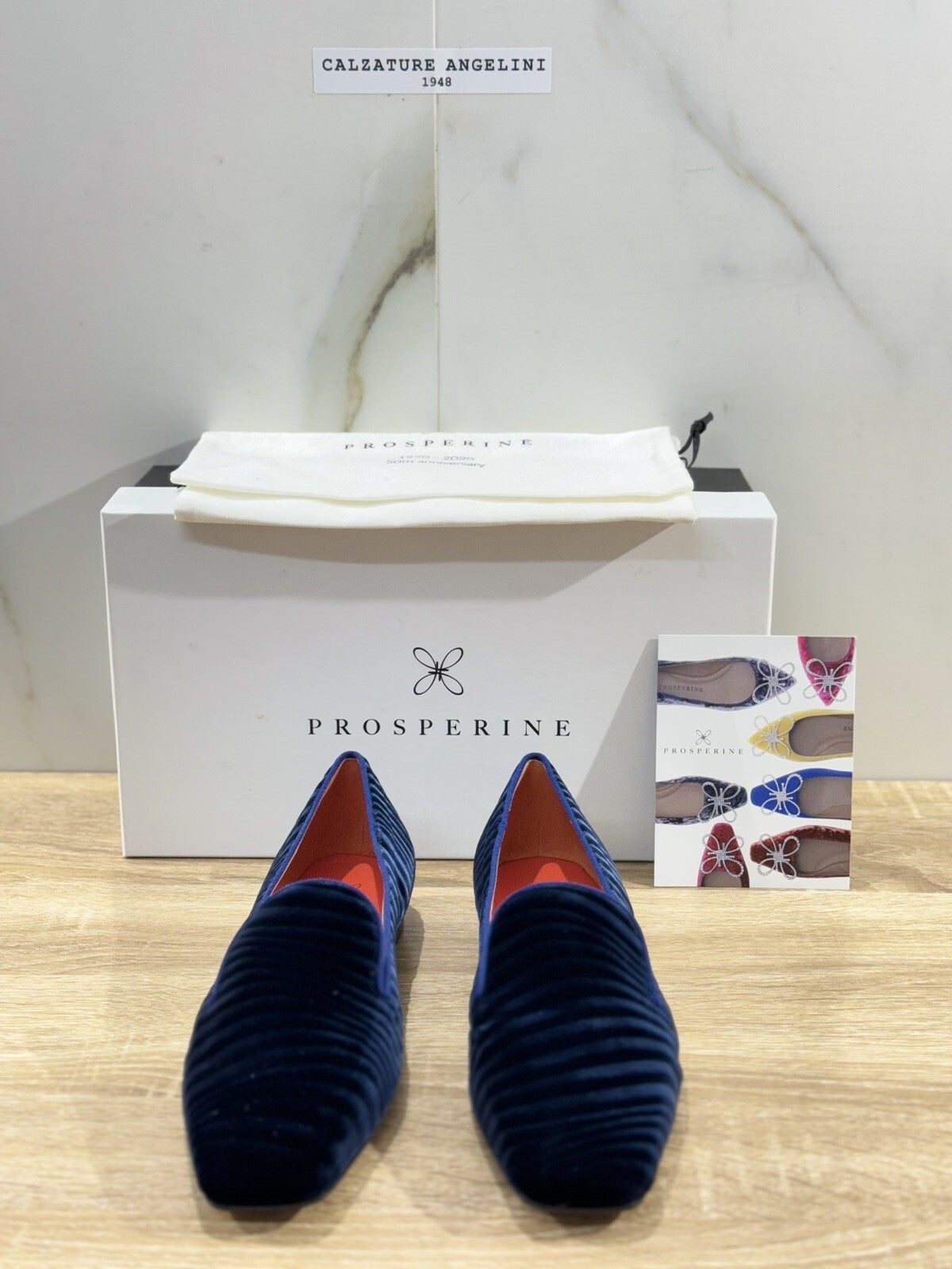 Prosperine mocassino donna in Velvet Oceano luxury made in italy 37