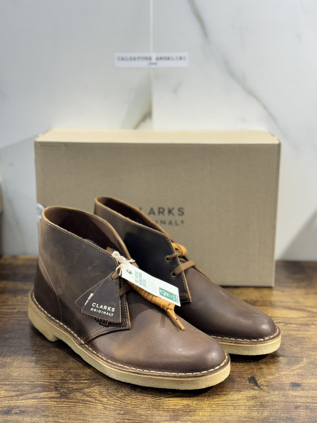 Clarks Desert Boot Scarpa Uomo Pelle Brown Icon Clarks Men Shoes 40