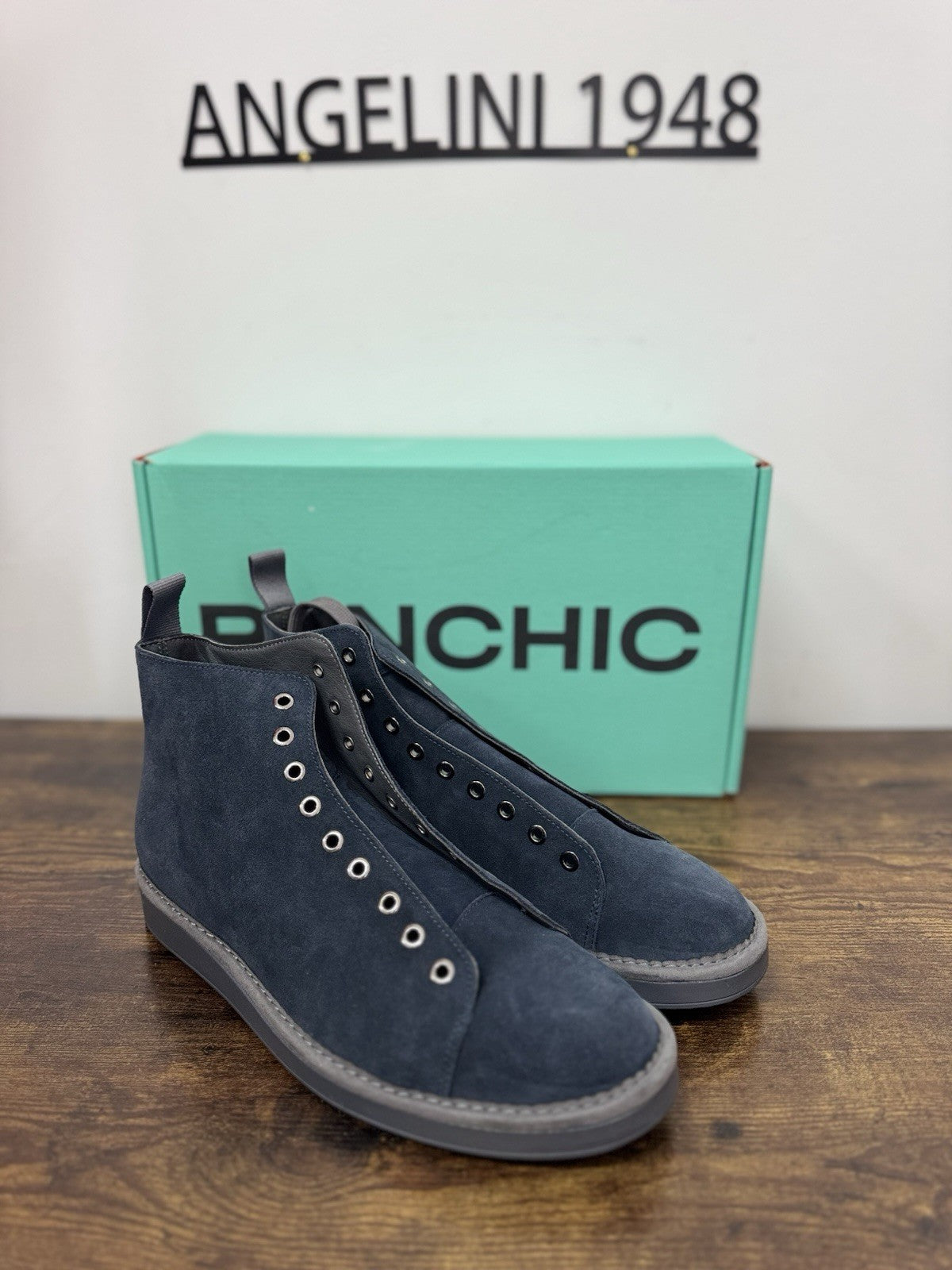 Panchic Ankle Boot Suede Blu Casual Boot Uomo 44