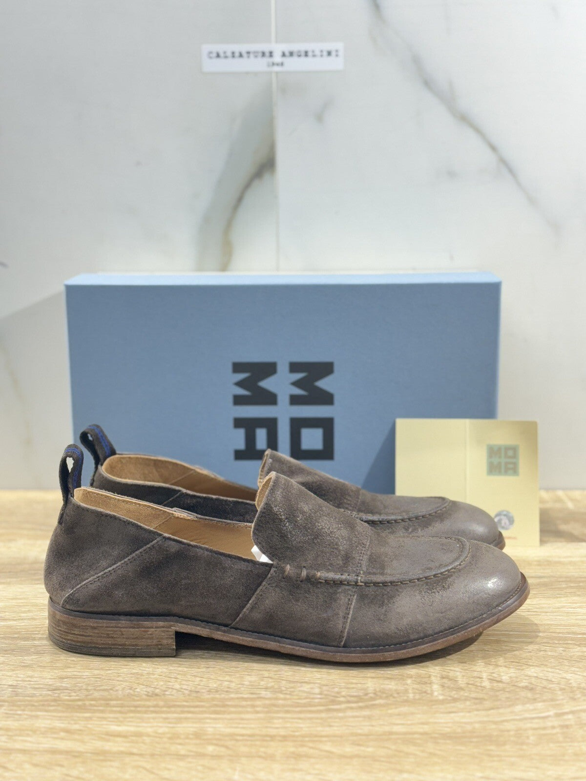 Moma Mocassino Uomo Crosta Testa Moro luxury moma men shoes 42