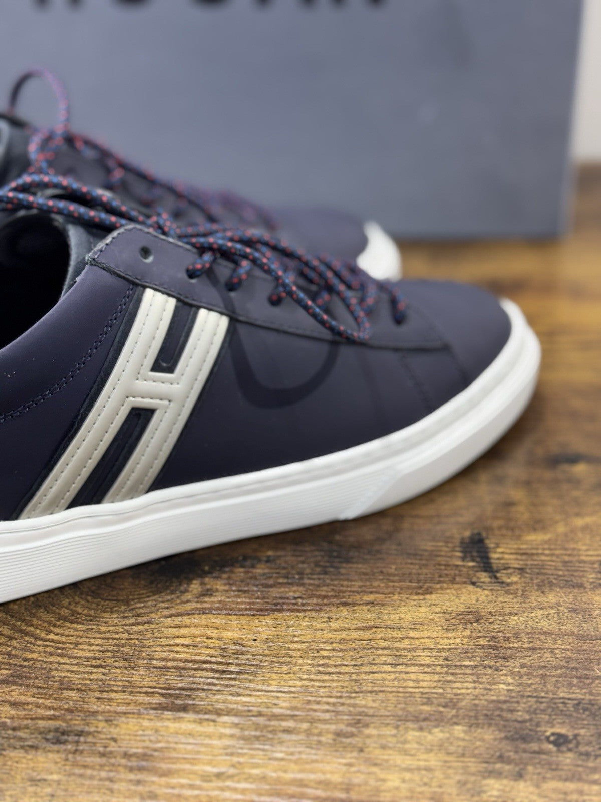 Hogan H365 Sneaker Pelle Blu Casual Hogan Uomo 40
