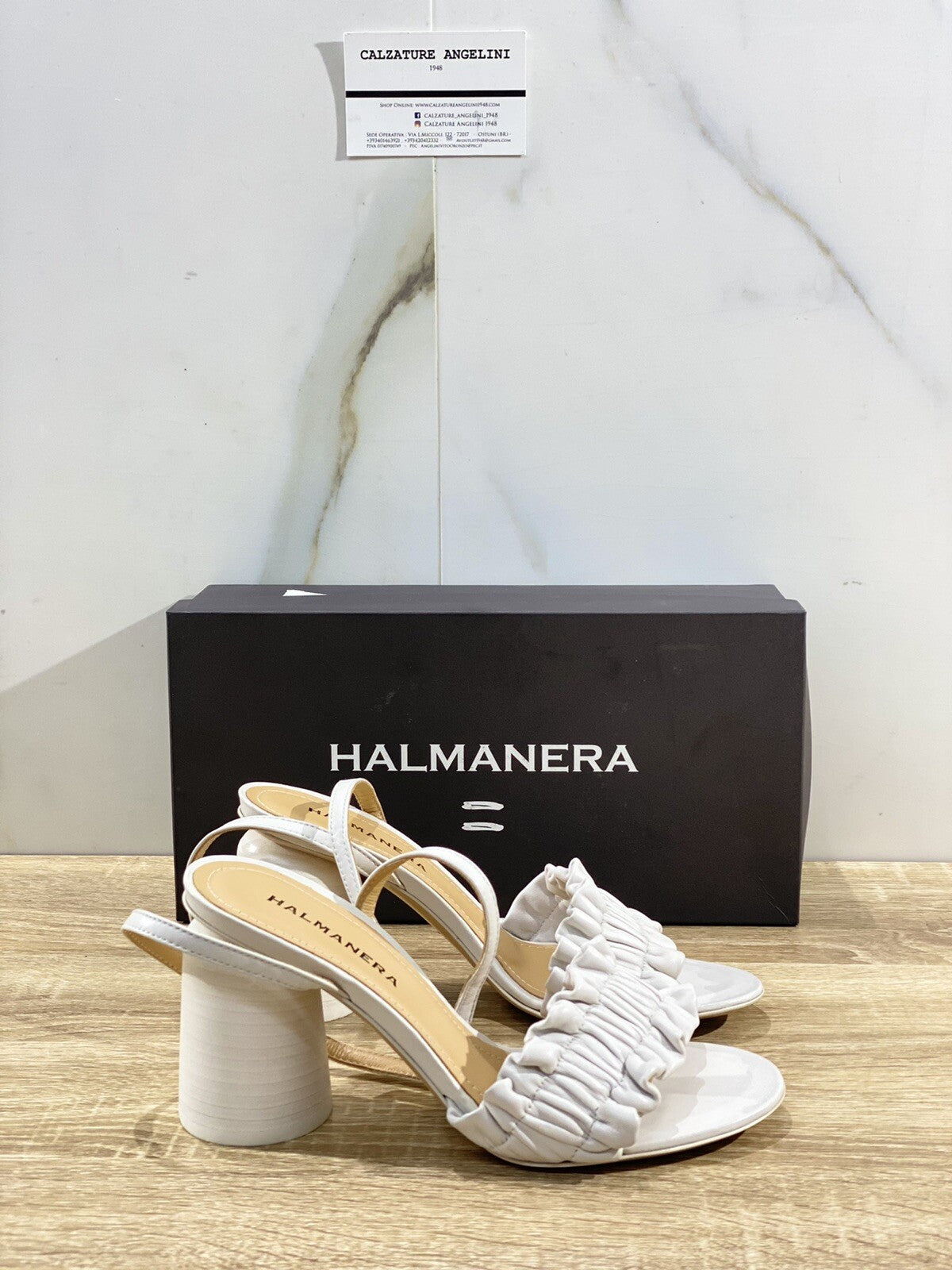 Halmanera Sandalo donna in pelle Ghiaccio luxury sandal 39