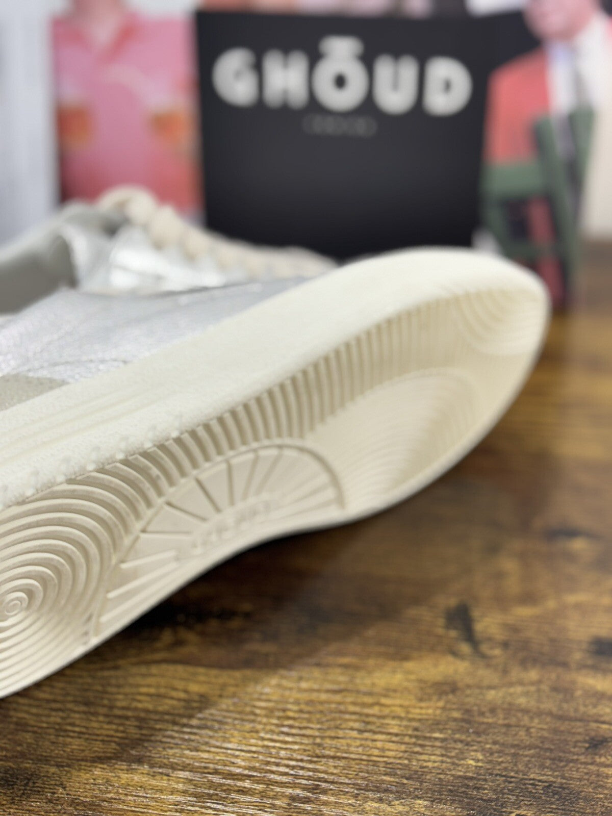 Ghoud Sneaker Donna Lido Low Pelle Argento Casual Woman Sneaker 39