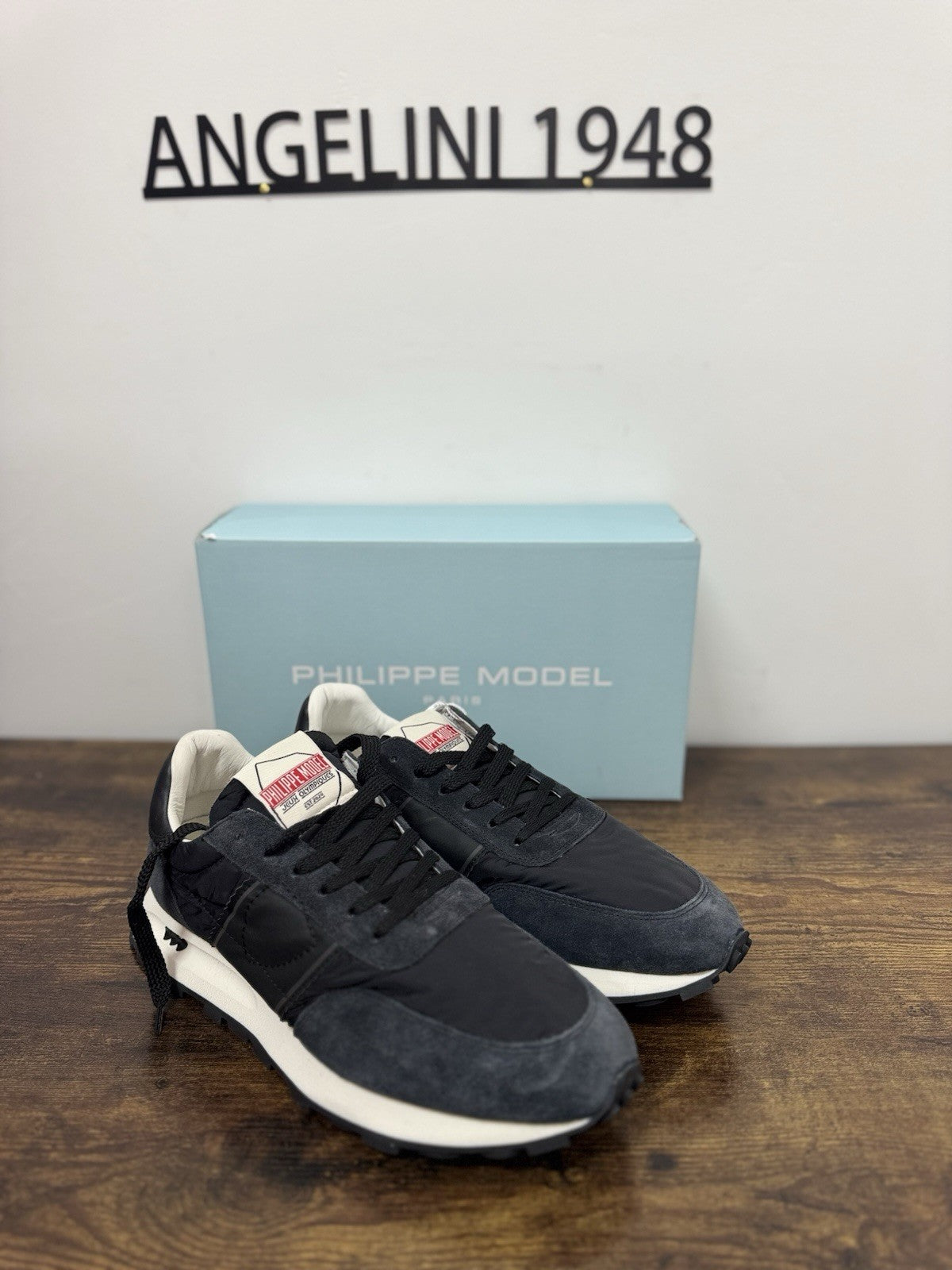 Philippe Model Tour Low Sneaker Pelle Suede Blu Casual Uomo 45
