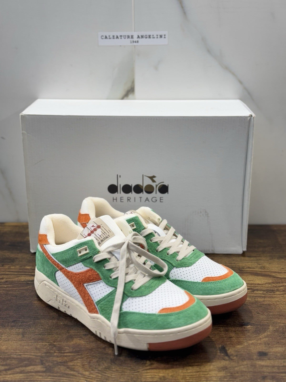 diadora heritage Sneaker B.560 Used Cooked Brown Made In Italy Uomo 44