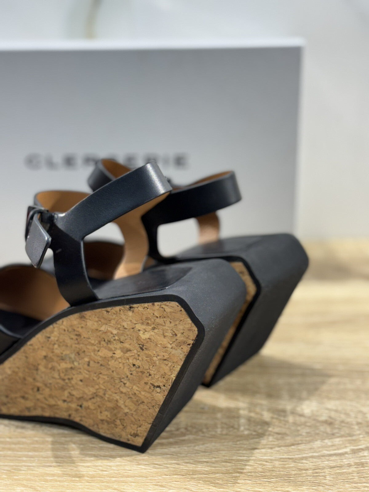 Clergerie Sandalo Donna Zeppa Effy Pelle Nero Luxury Clergerie Sandal 37