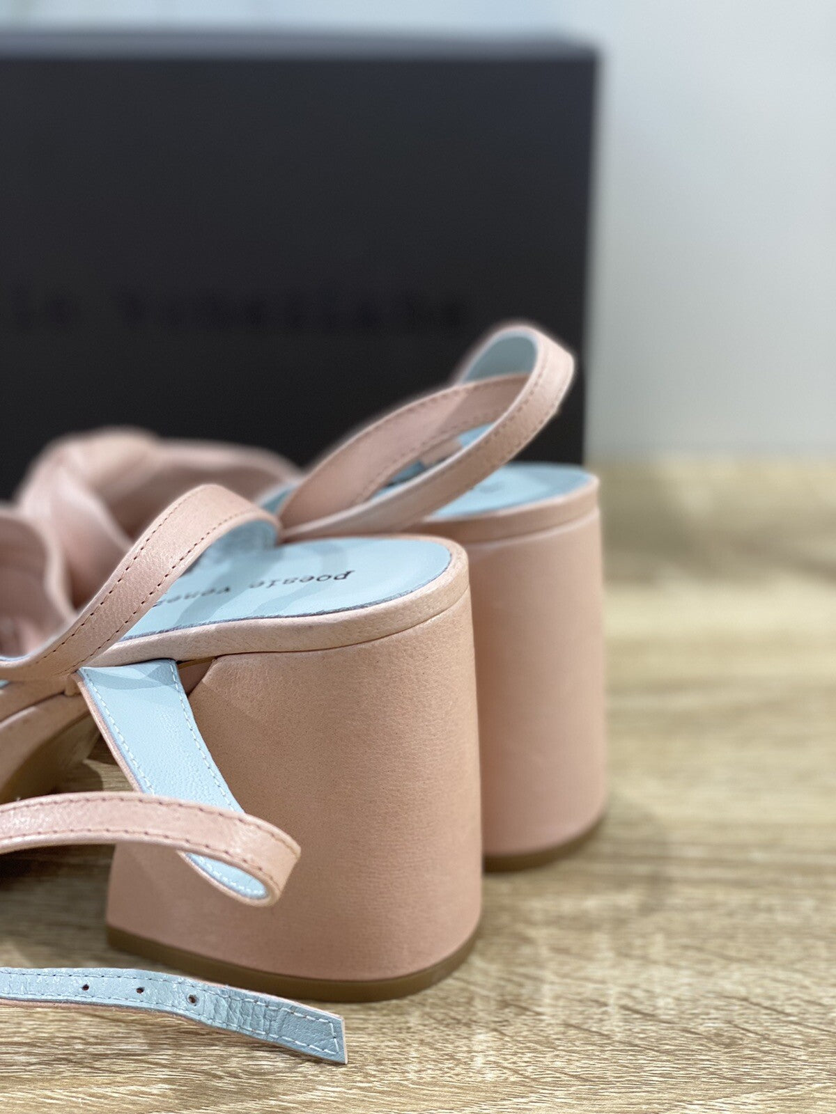 Poesie Veneziane Sandalo donna Pelle Salmone Tacco made in italy 41