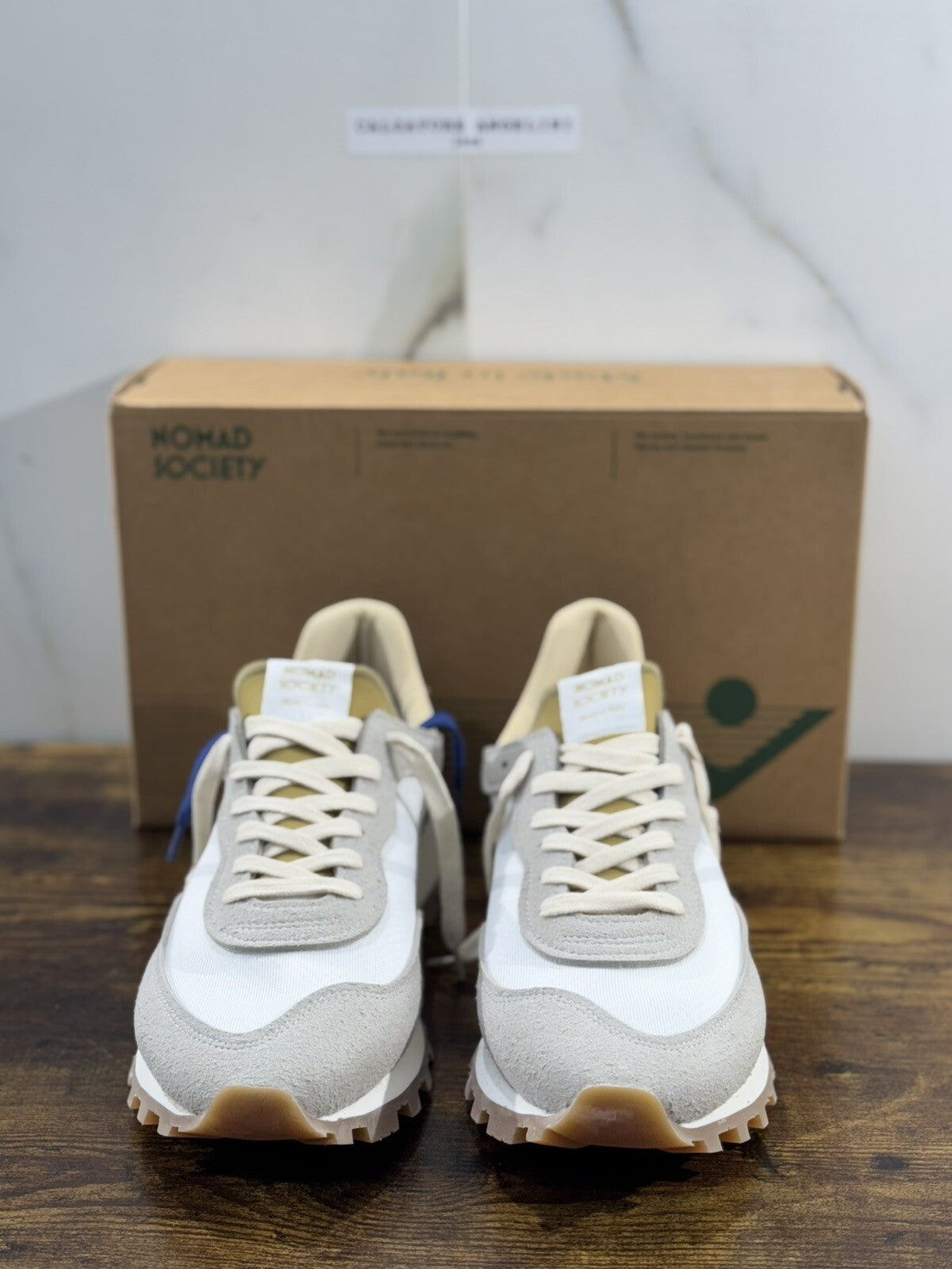 Nomad Society Sneaker Uomo Veloce Suede Grey Casual Men Shoes 45