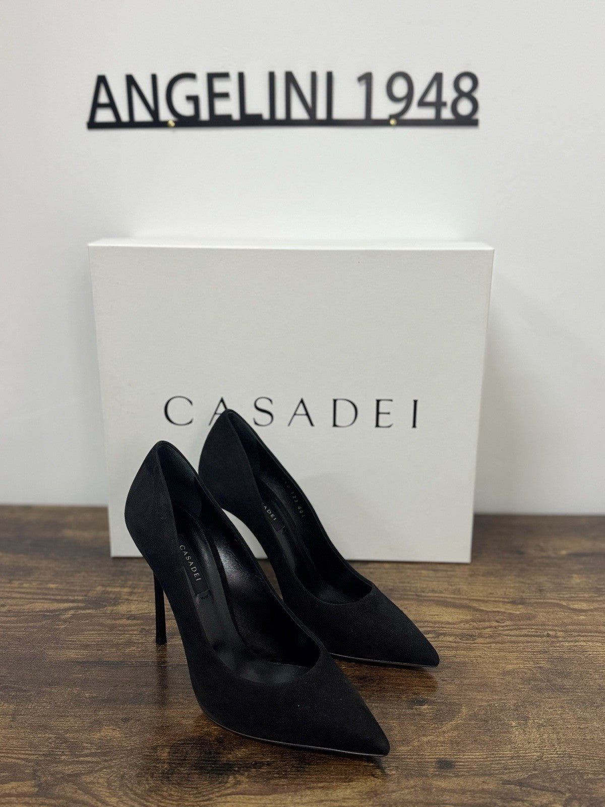 Casadei Decollete’ Icon Suede Nero Blade Casadei Donna 40