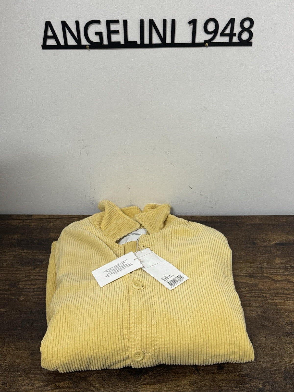 American Vintage Giacca Casual Cotone Velluto Giallo Casual Uomo L XL