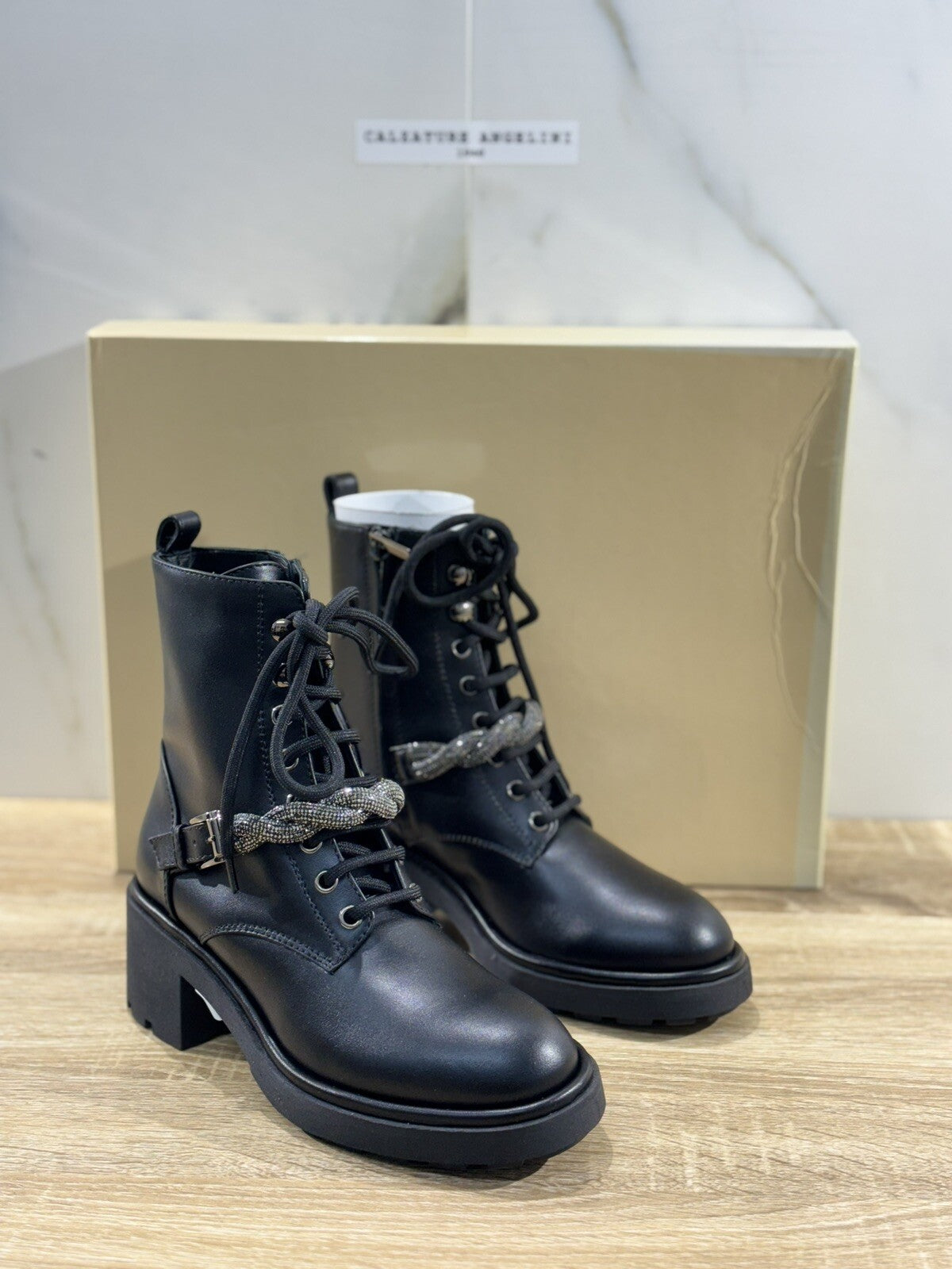 Ninalilou Anfibio Donna Pelle Nera Luxury Boot Woman Ninalilou 36