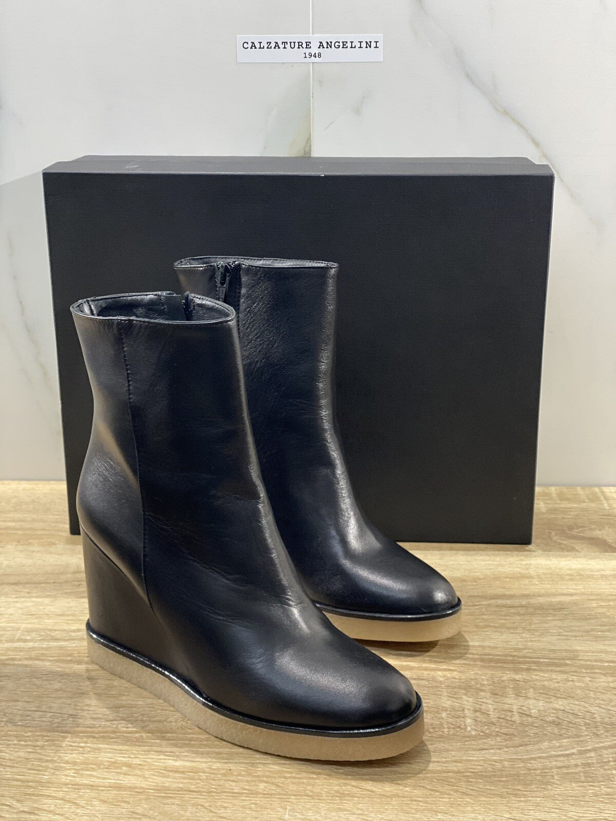 NCUB stivaletto donna sally pelle nera casual shoes boot 40