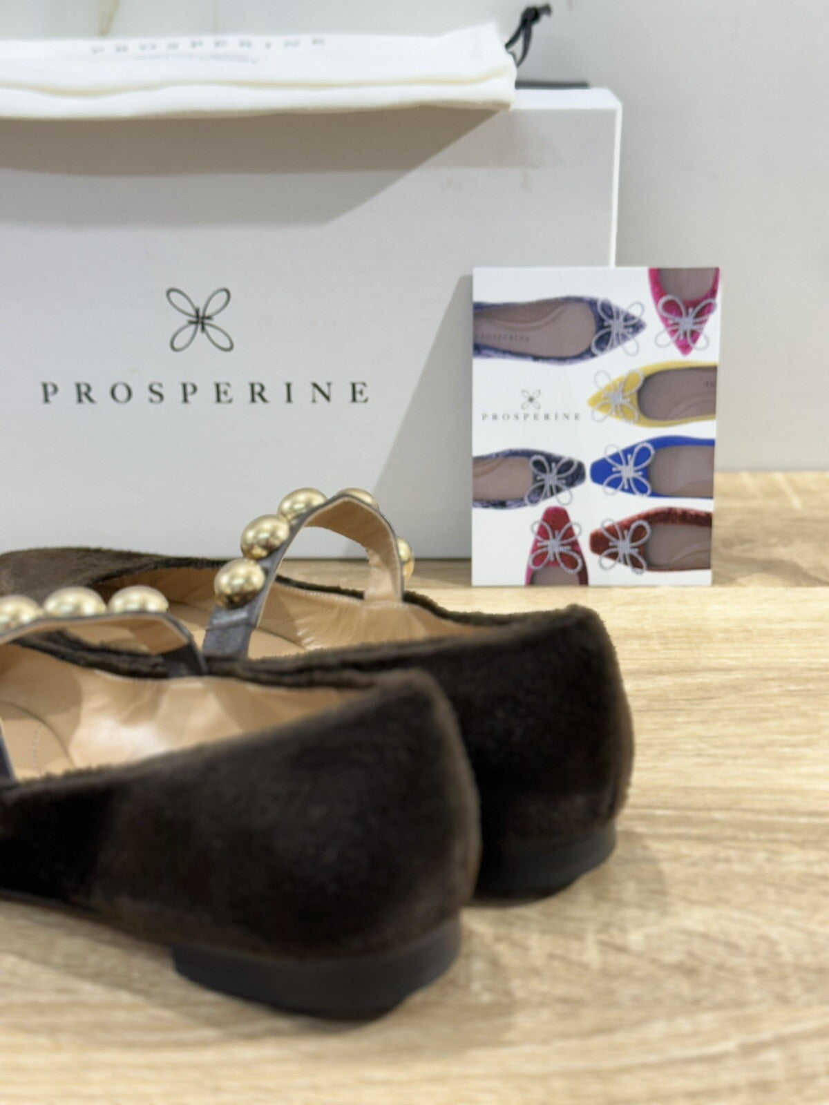 Prosperine Ballerina donna in Eco Fur Castoro luxury made in italy 37