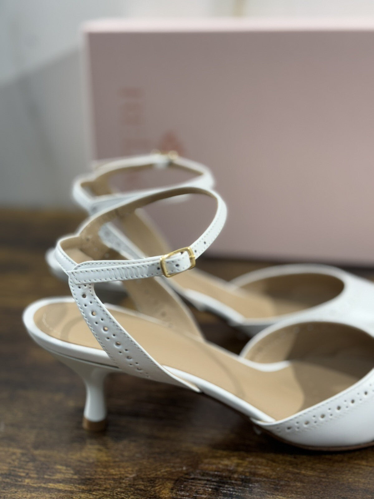 Relac Scarpa Donna Sling Back Pelle Bianca Luxury Handmade Shoes Relac 37