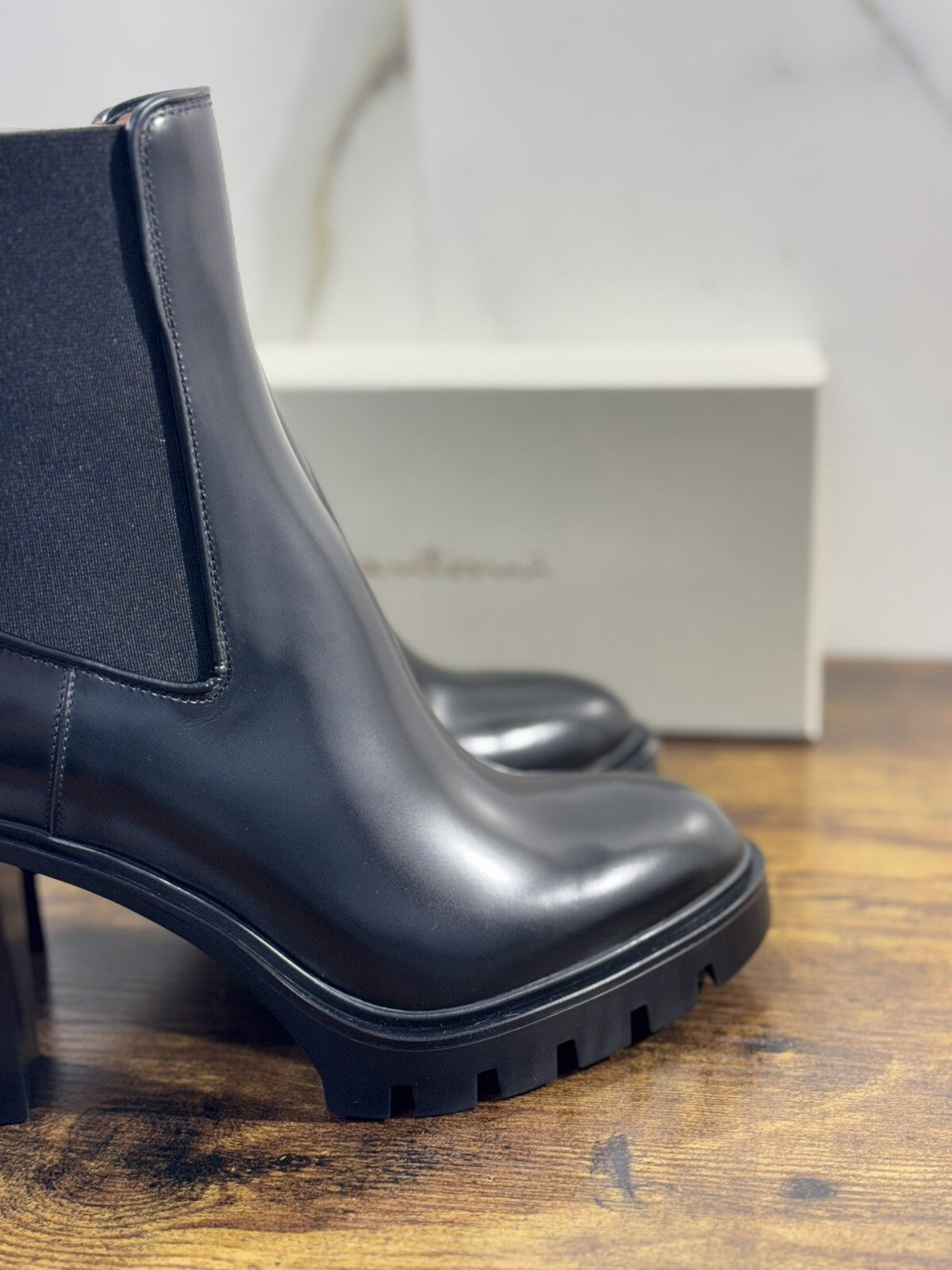 Santoni Tronchetto Donna Pelle Nera Casual Luxury Boot Woman Santoni 39
