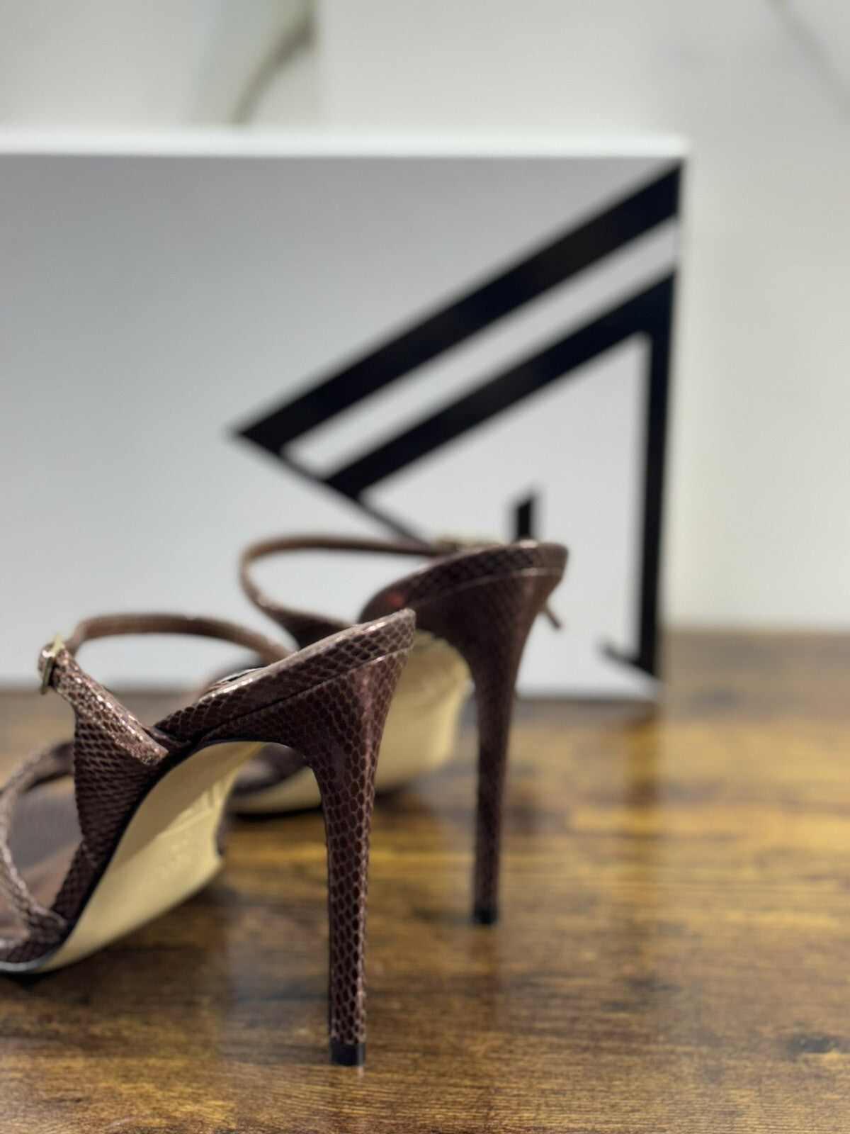 Giampaolo Viozzi Sandalo Donna Pelle Cocoa Tacco Luxury Woman Sandal 36