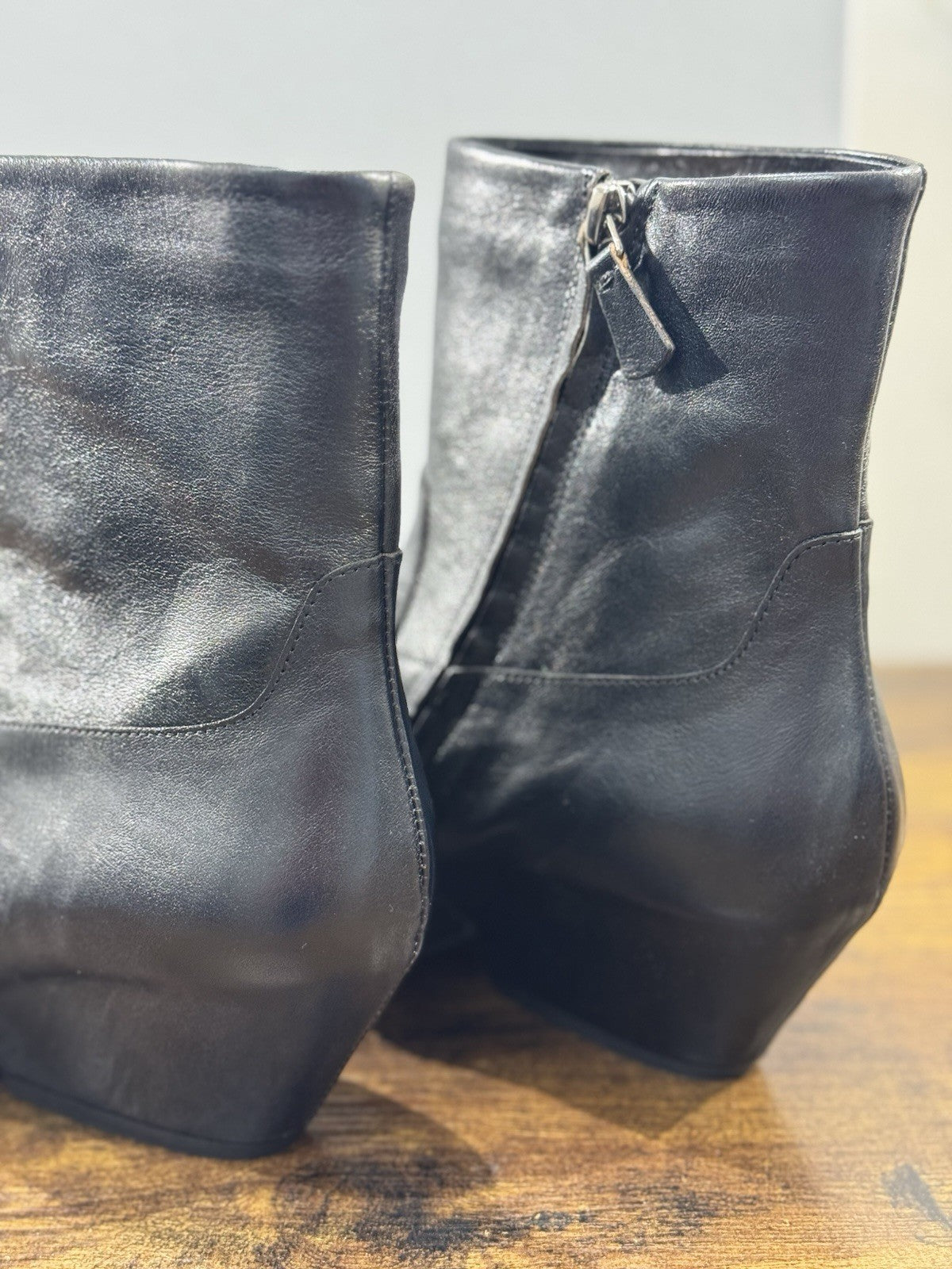 Del Carlo Texano Pelle Nero Luxury Made In Italy Boot Donna 41