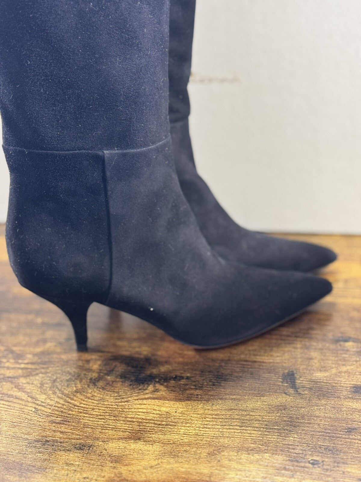 Santoni Stivale Donna Pelle Suede Nero Casual Luxury Boot Woman Santoni 37