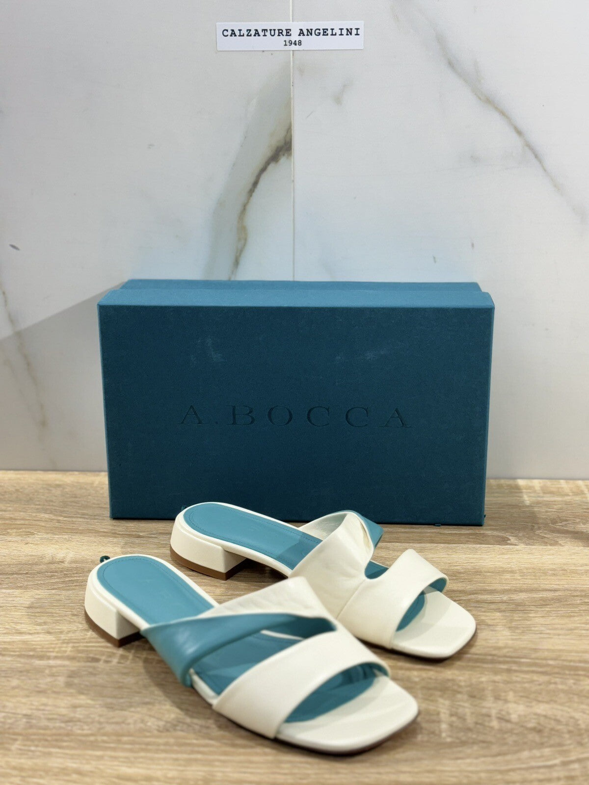 A.Bocca Sandalo Donna Mules Turchese Luxury Woman Sandal A.Bocca 35