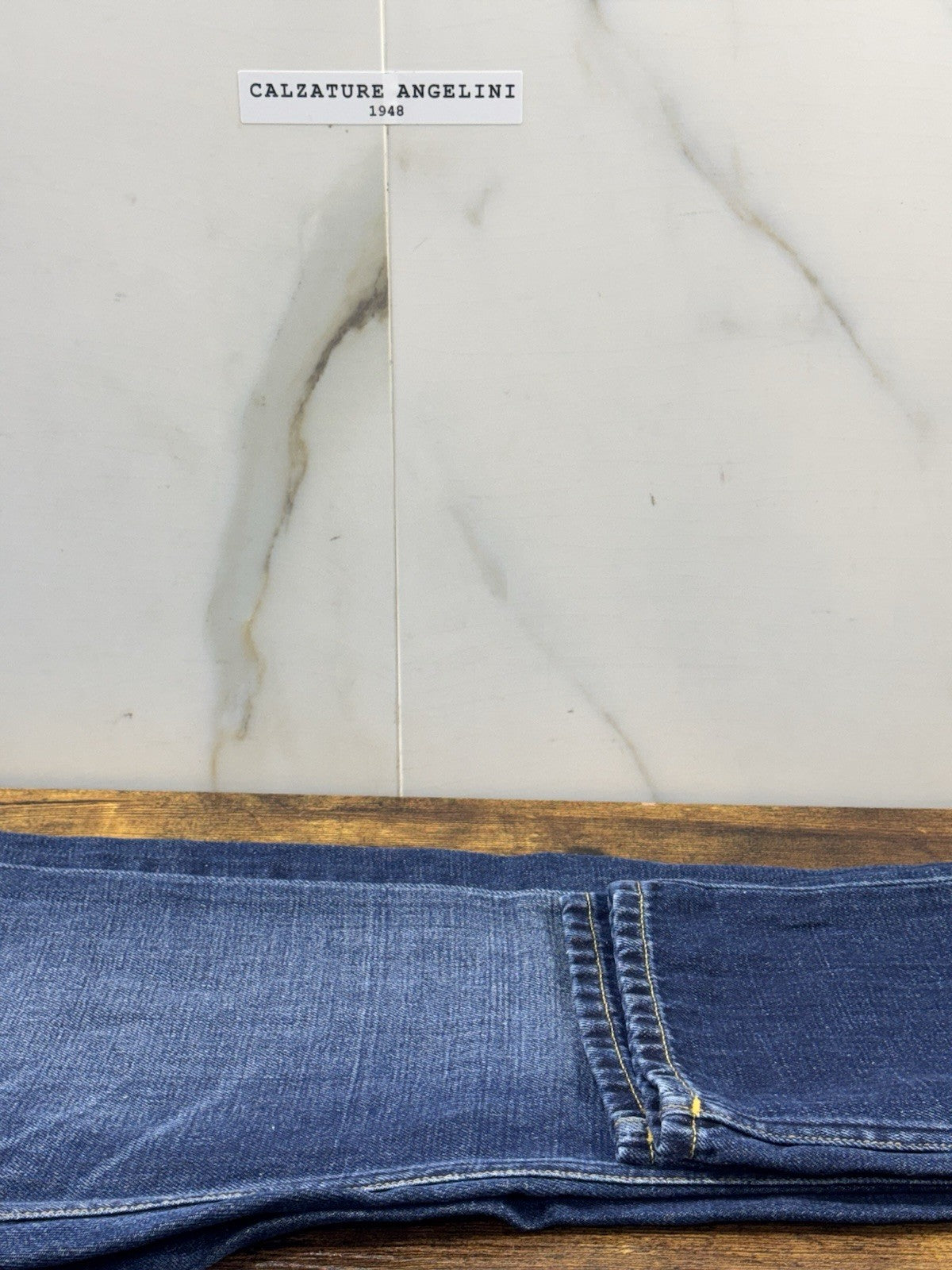 Tela Genova Jeans Cosmy Blue Cotone E Lino Casual Tela Genova Icon Jeans 34