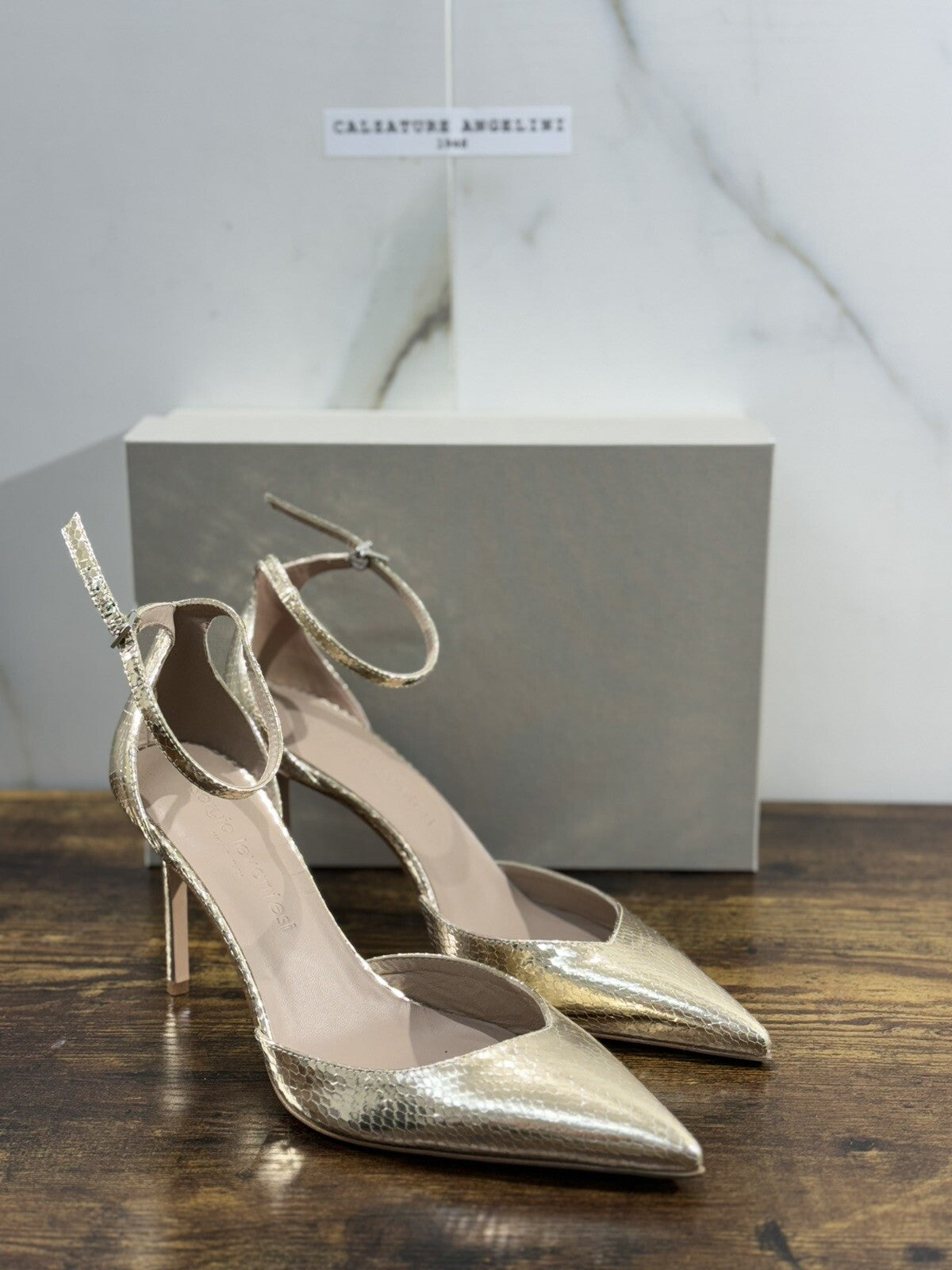 Sergio Levantesi Sandalo Donna Daniela Platino Luxury Woman Sandal 40