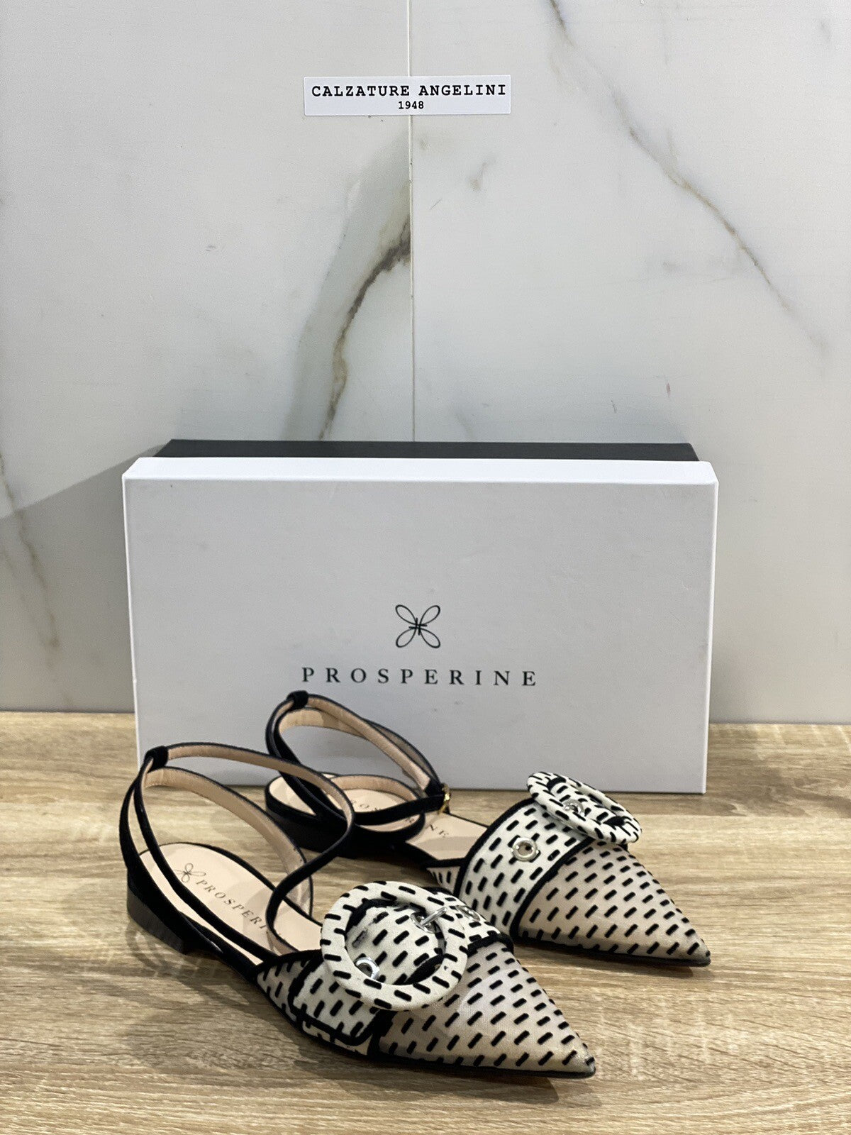 Prosperine Donna Slingback Lavorazione Sacchetto Rete Jaguar Nero 39.5