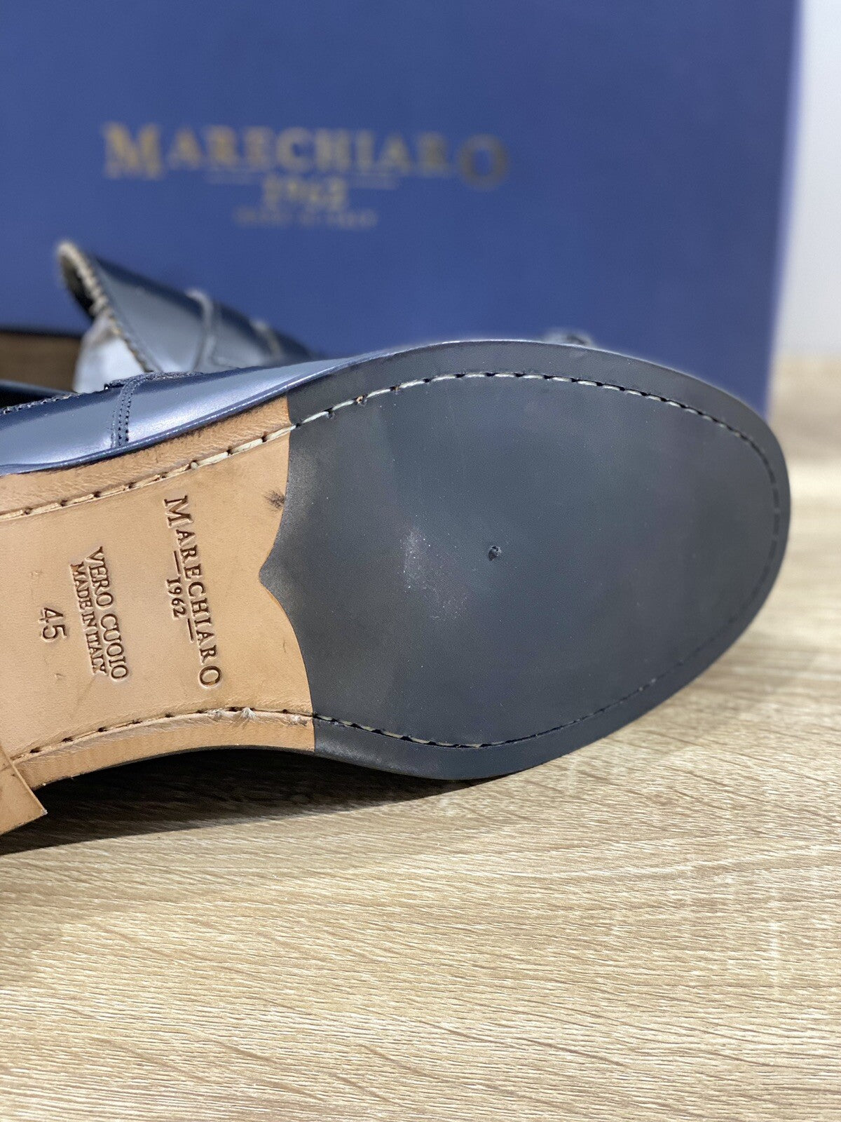 Marechiaro 1962 Mocassino Uomo Pelle Nero Fully Made In Italy 45