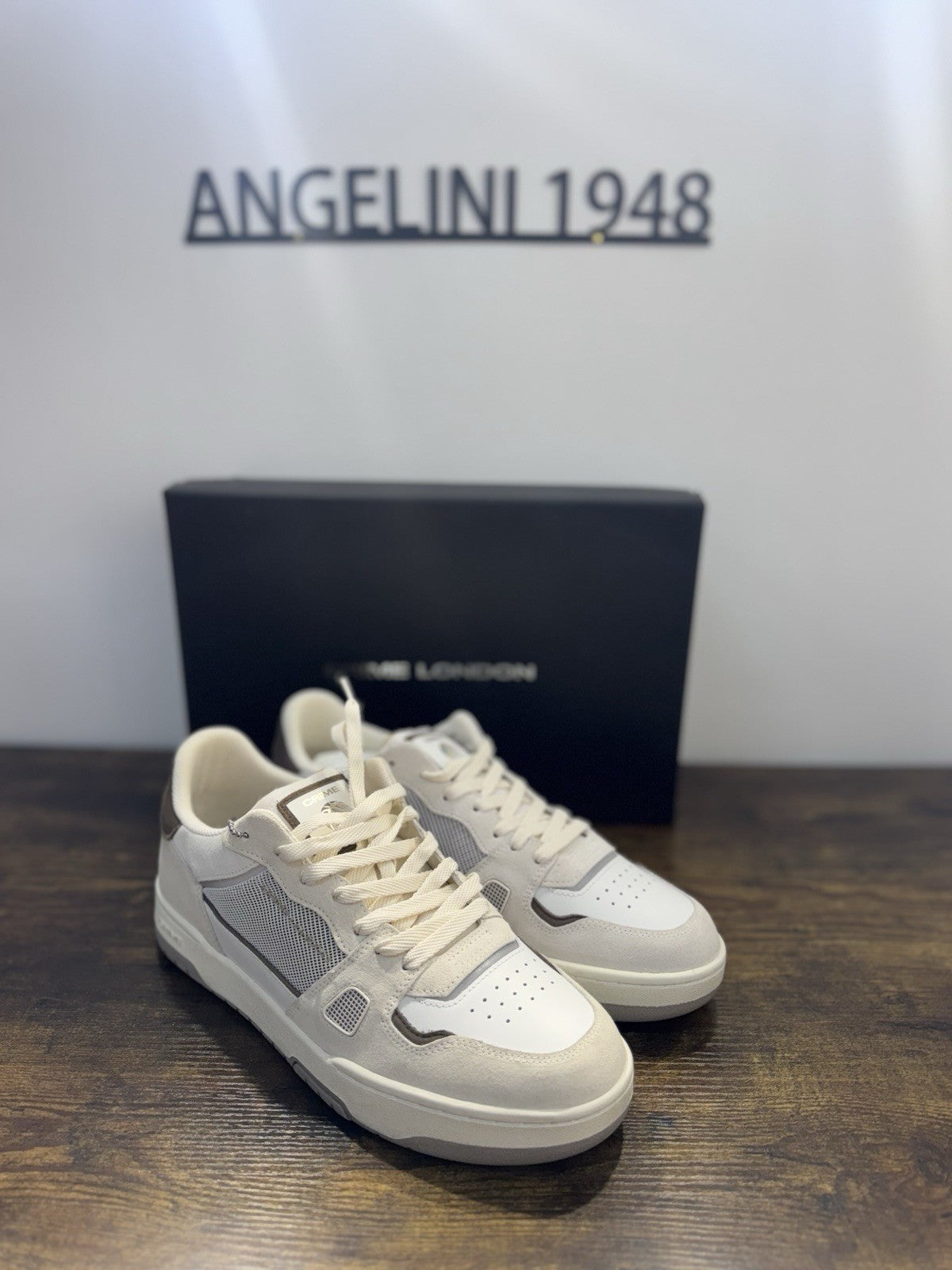 Crime London Sneaker Chelsea Pelle Suede Bianca Causal Uomo 44