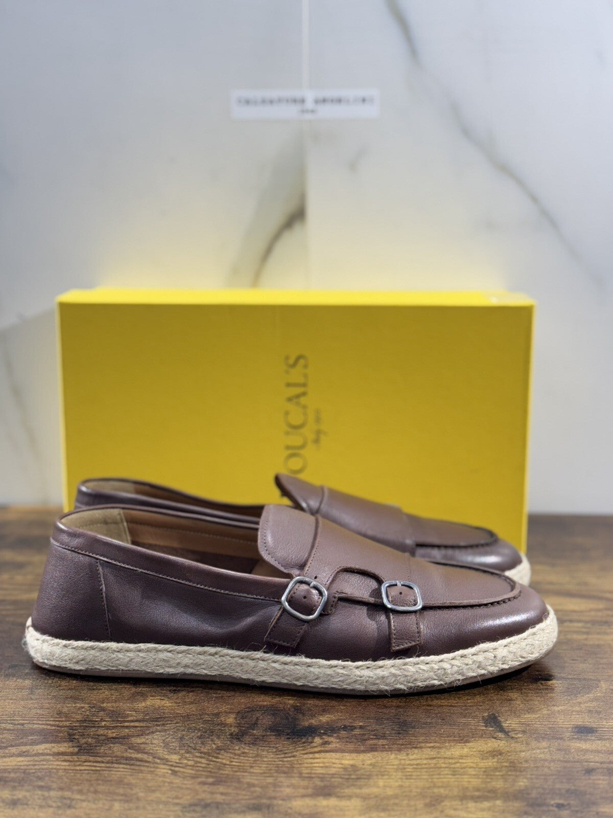 Doucal’s Scarpa Uomo Icon Doppia Fibbia Pelle Luxury Men Doucal’s Shoes 40