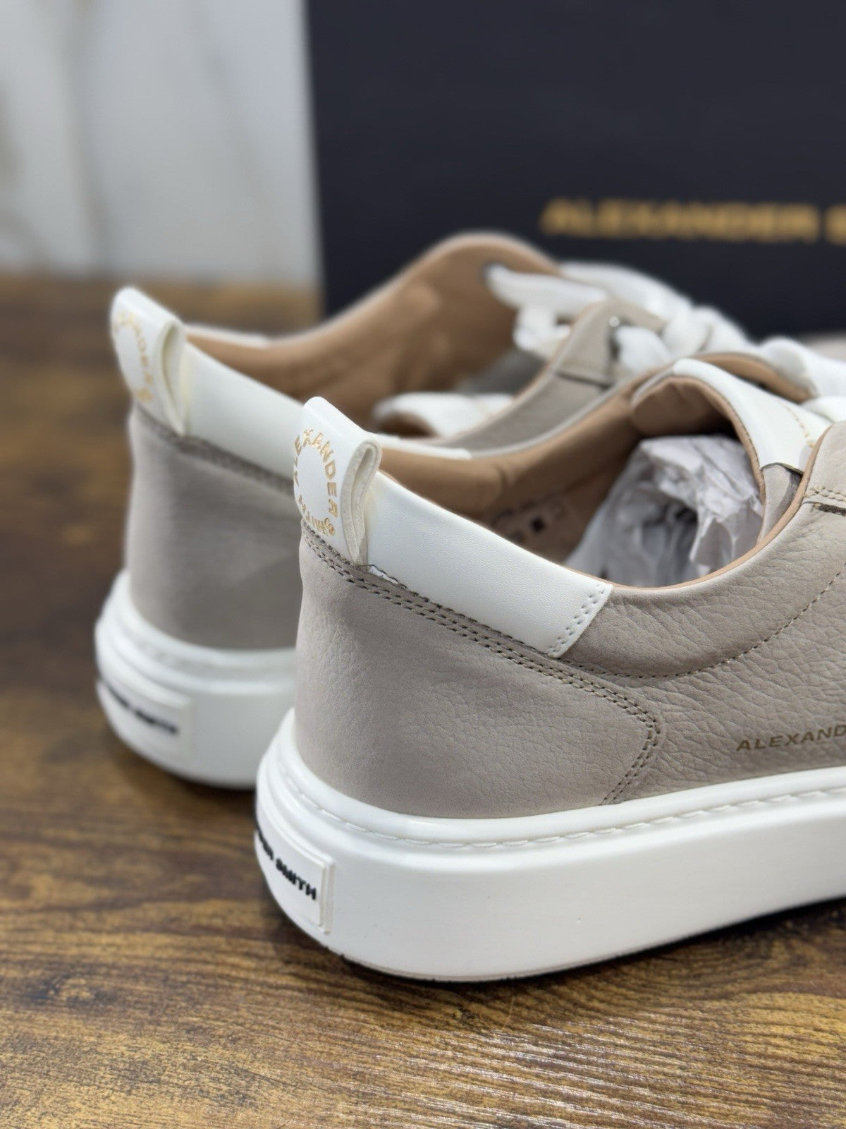 Alexander Smith Sneaker Bond Pelle Nabuk Grey Uomo 44