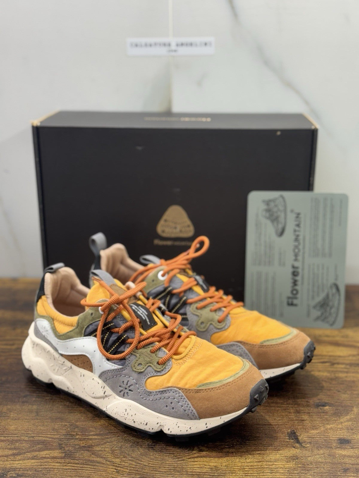 Flower Mountain Yamano 3 Brown Mustard Casual Uomo 41