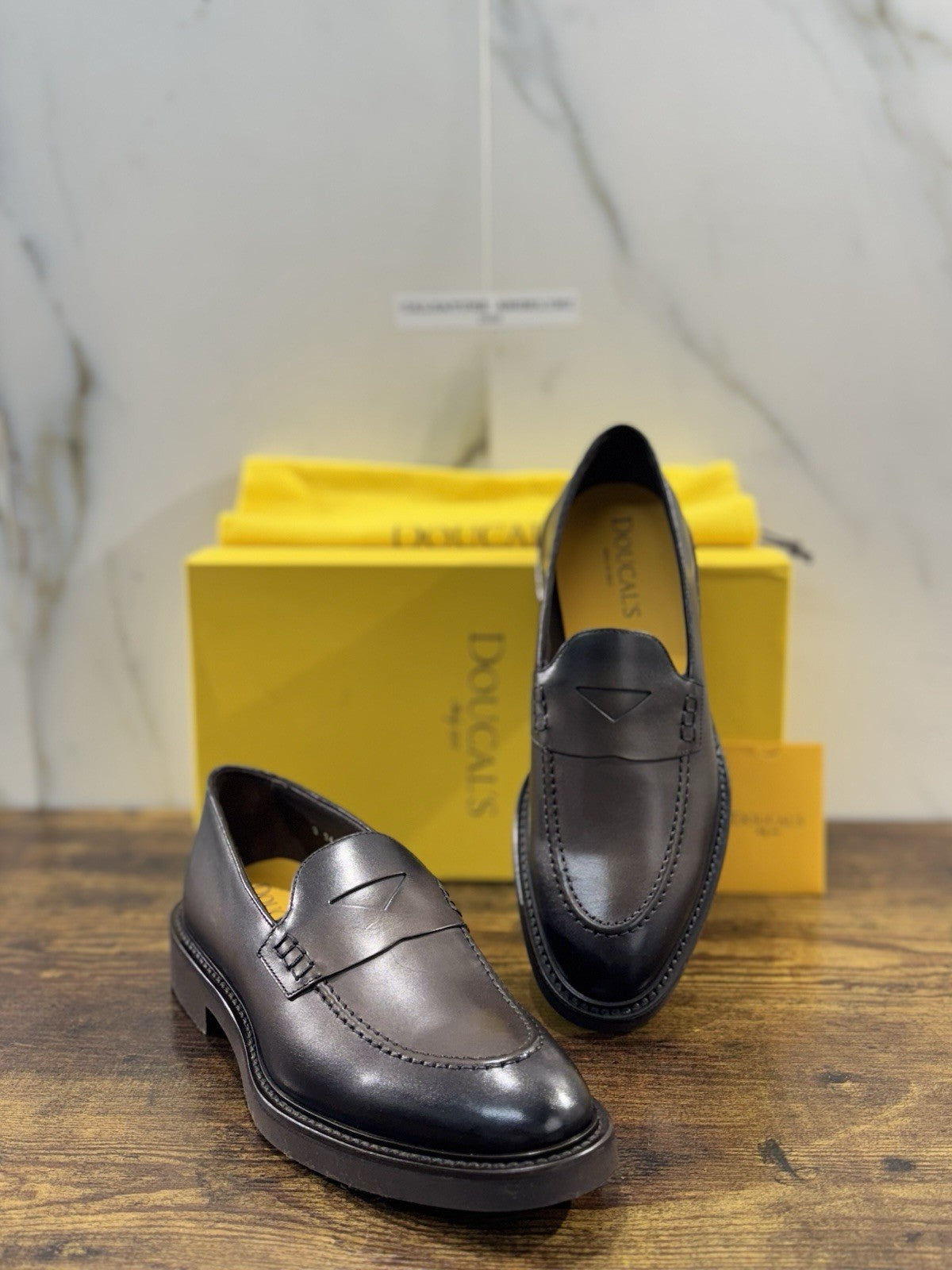 Doucal’s Mocassino Uomo Pelle T Moro Luxury Men Doucal’s Extra Light 40