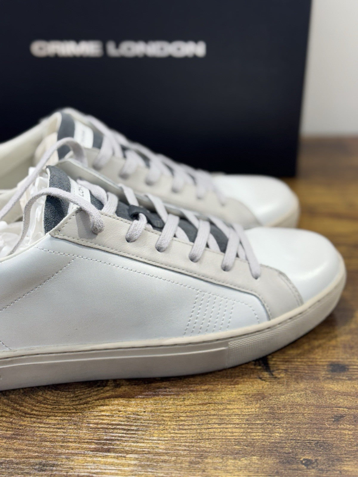 Crime London Sneaker Uomo Low Top Essential Pelle Casual Men Shoes 43