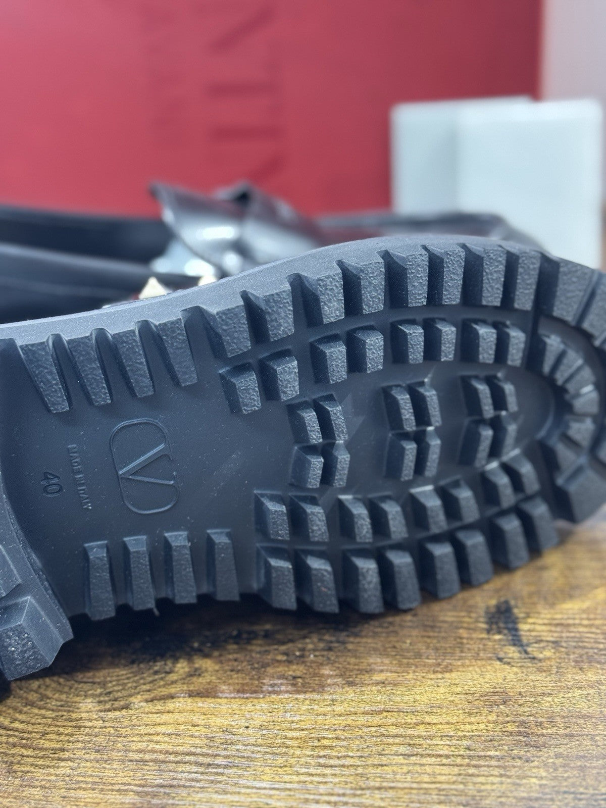 Valentino Garavani Mocassino Rockstud Pelle Nero Donna 40