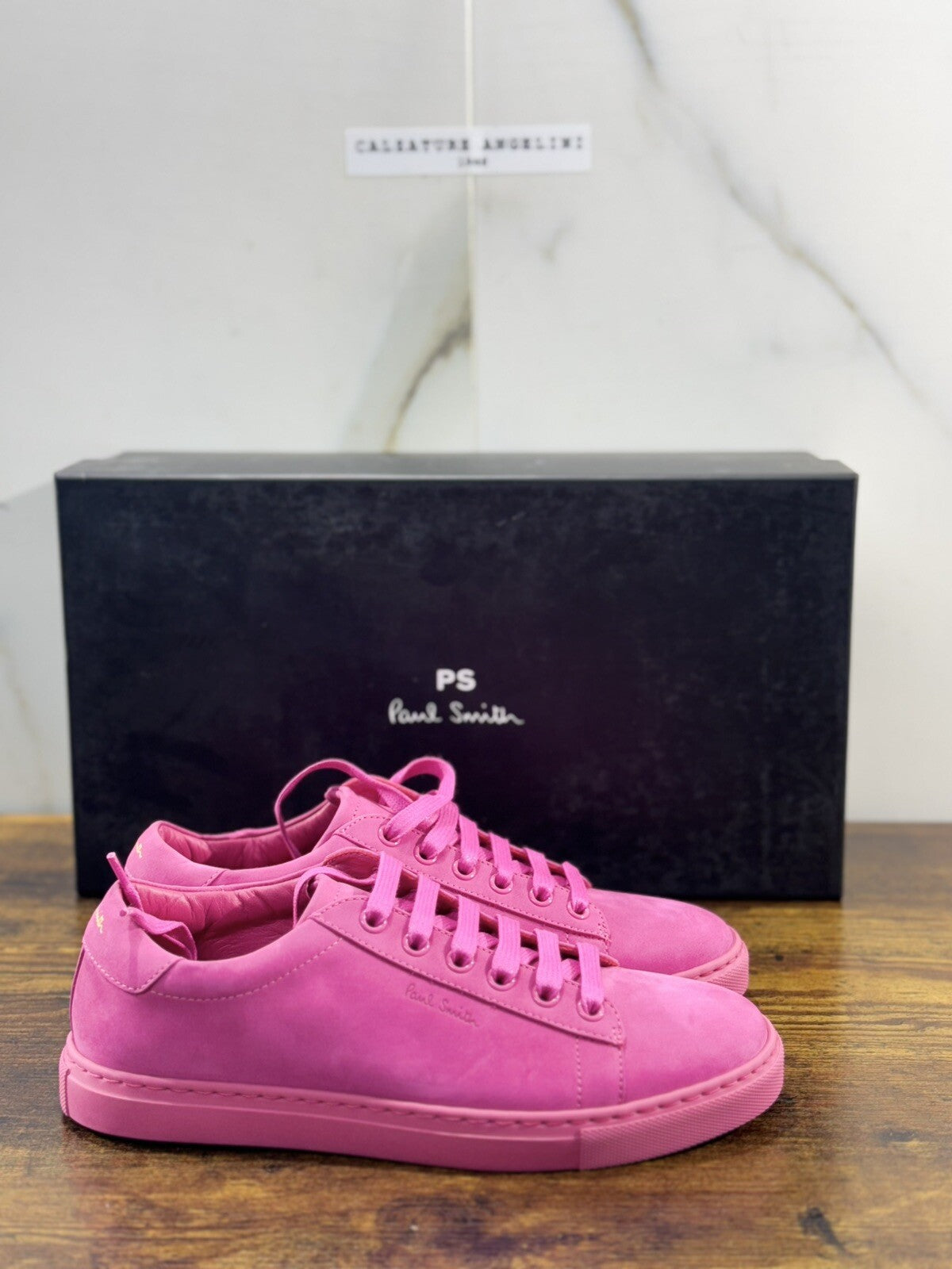Paul Smith Sneaker Donna Pelle Pink Casual Luxury Woman Shoes 35