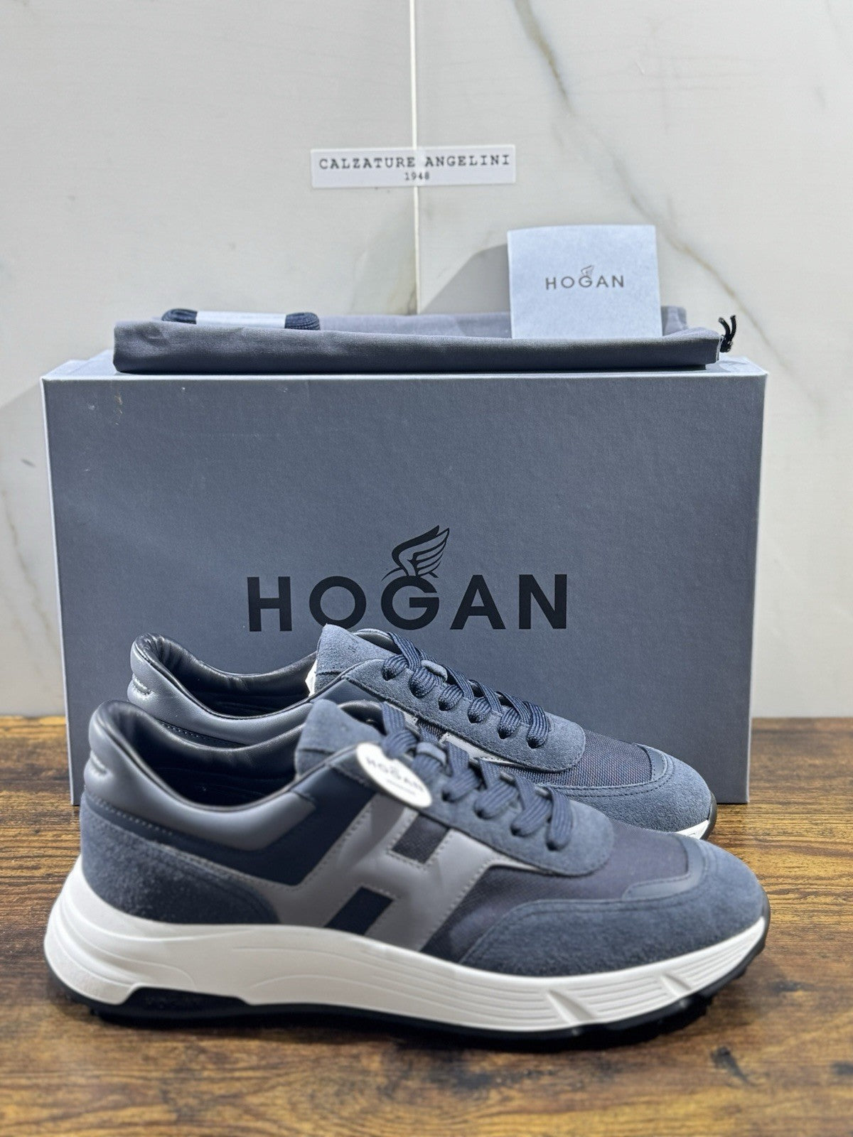 Hogan New Hyperlight Sneaker Blu Memory Foam Luxury Hogan Uomo 41