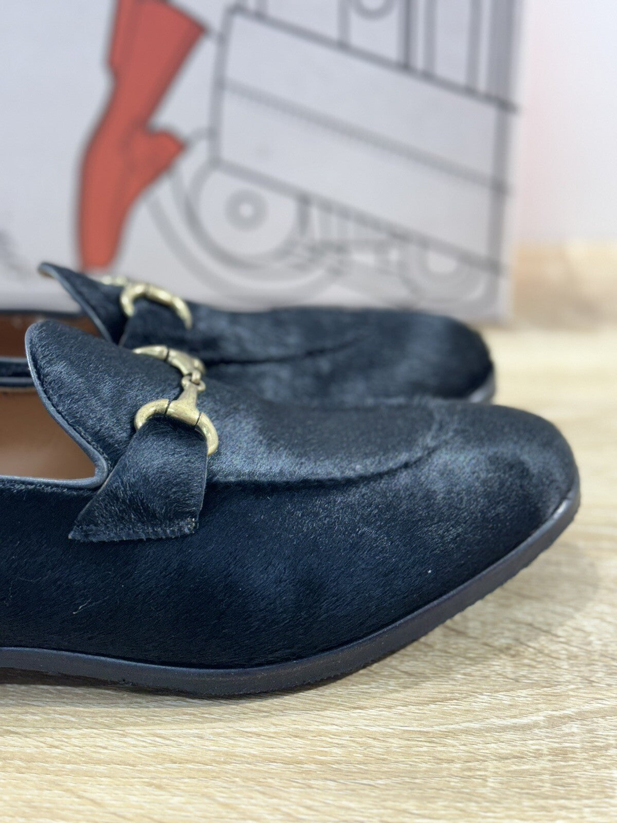 Il Mocassino Scarpa Uomo Cavallino Nero Fondo Vibram Handmade In Italy 42