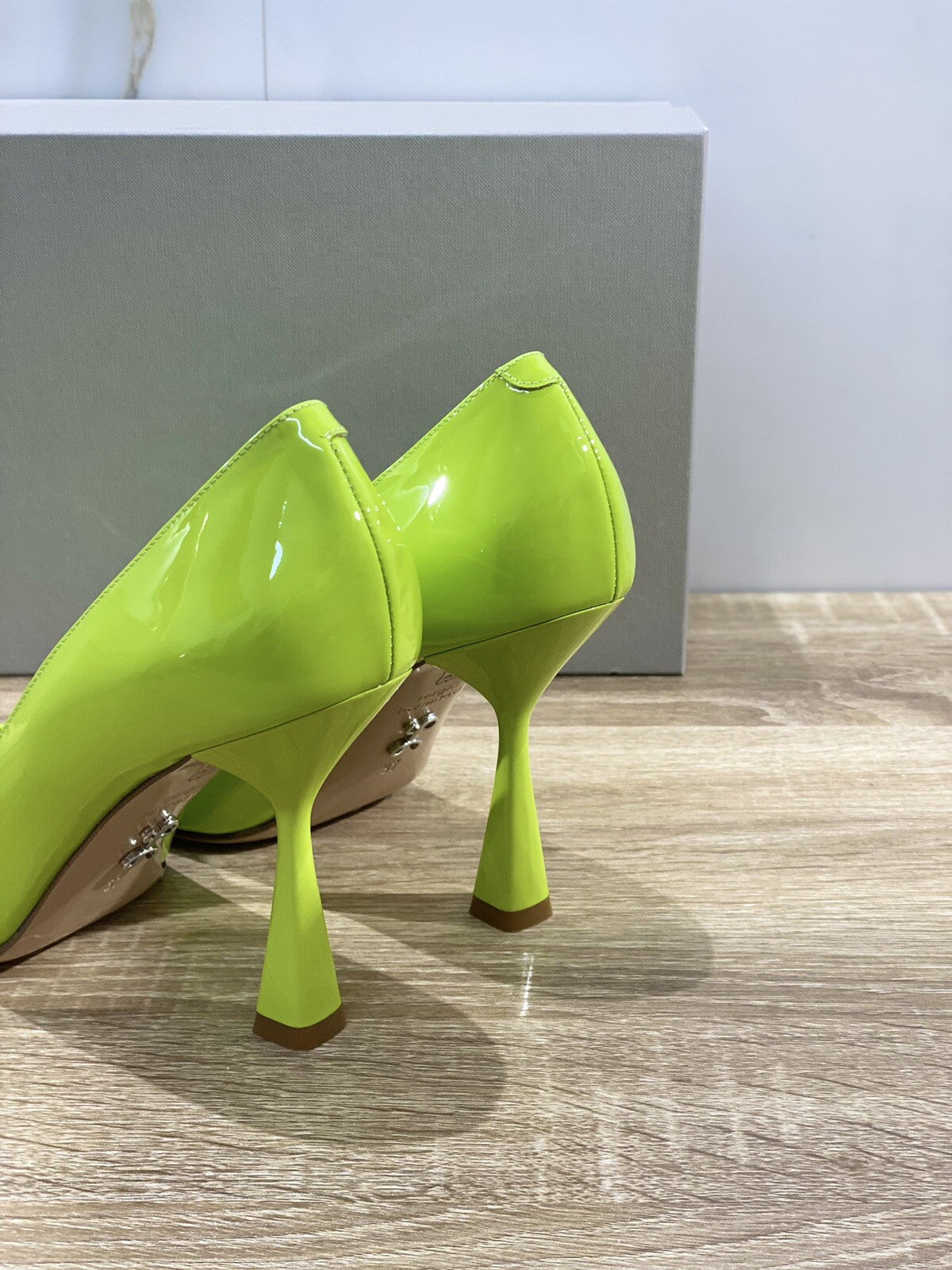 Sergio Levantesi Decollete’ donna kira vernice green made in italy luxury 37