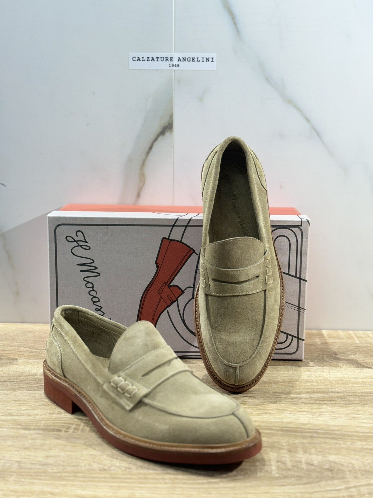 Il Mocassino Scarpa Uomo Suede Deserto Extra Light Handmade In Italy 42