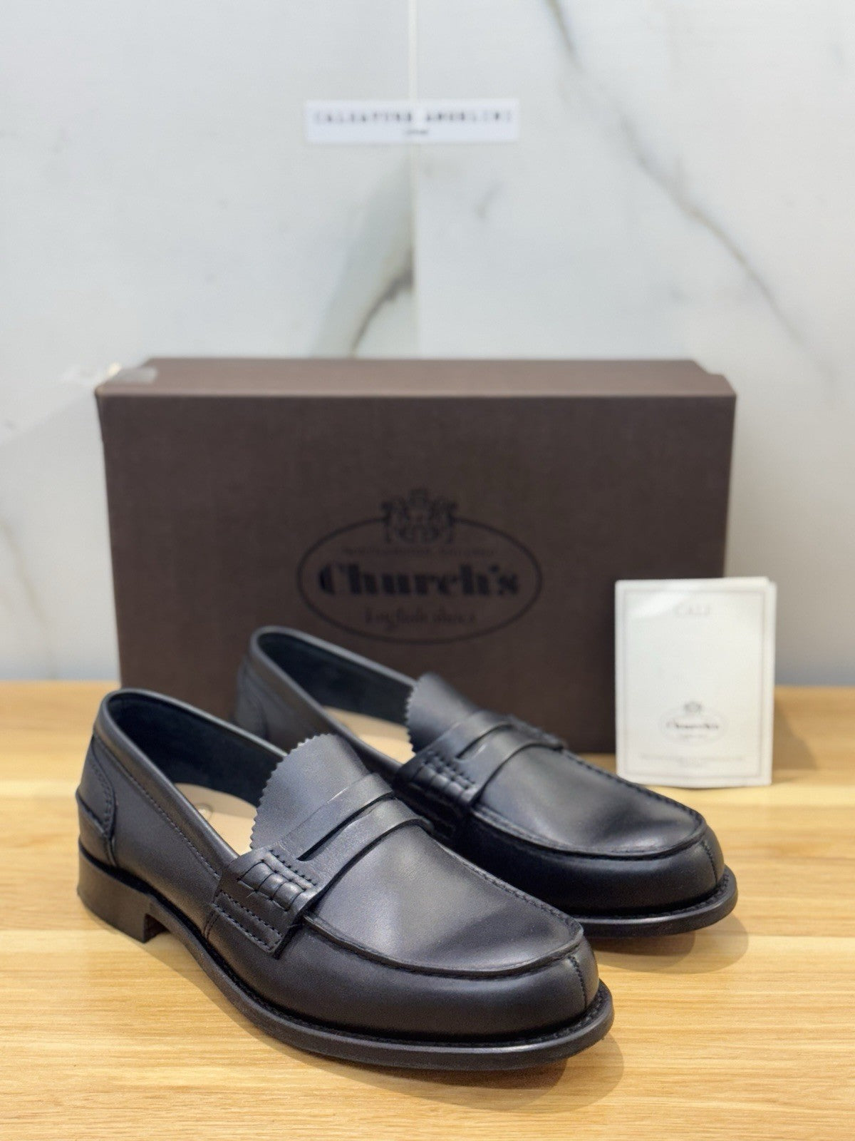 Church’s Pembrey Mocassino Fondo Cuoio Pelle Nero Luxury Church’s Uomo 40