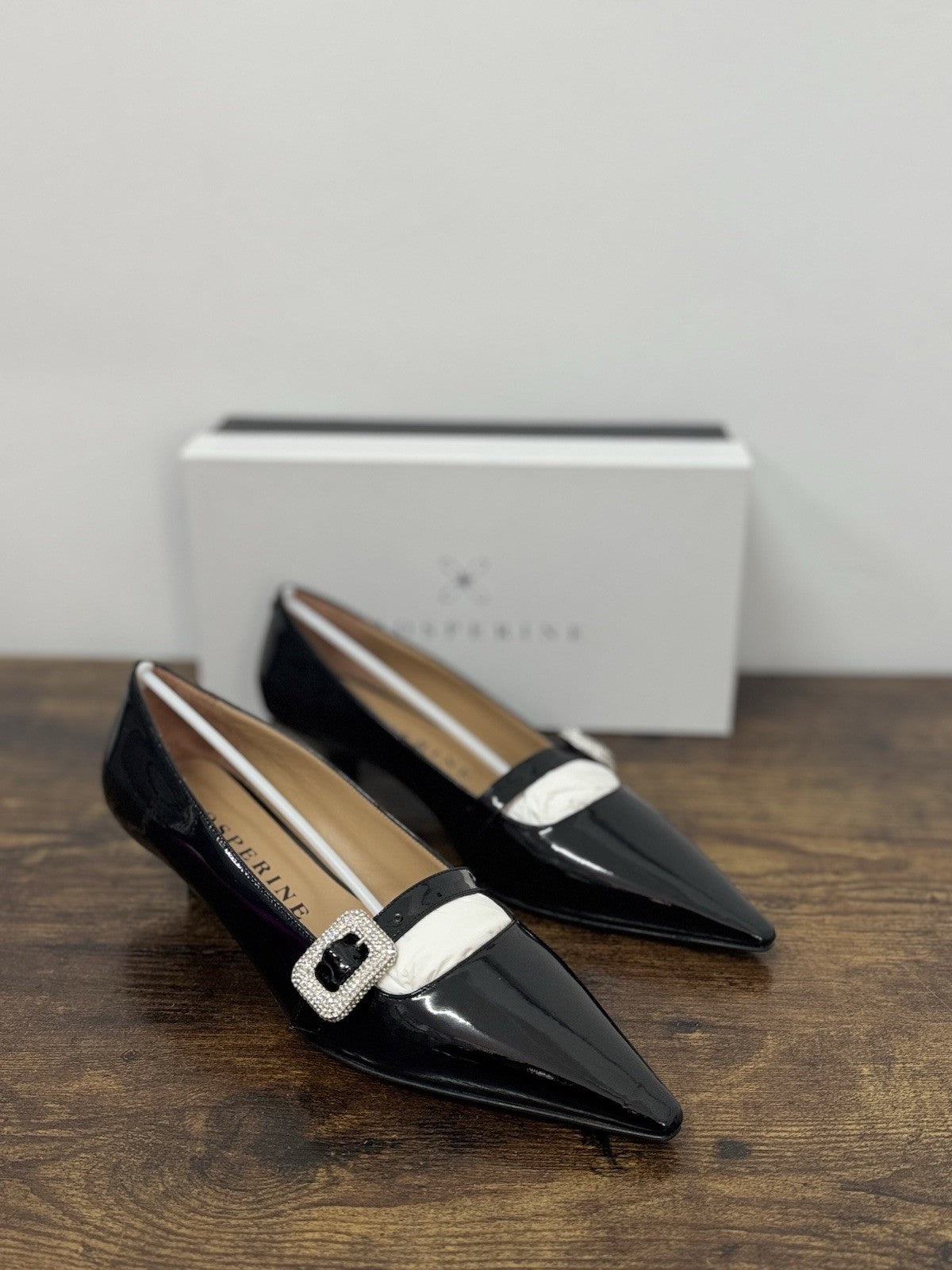 Prosperine Ballerina Décolleté Pelle Nera Flat Scarpa Donna 39